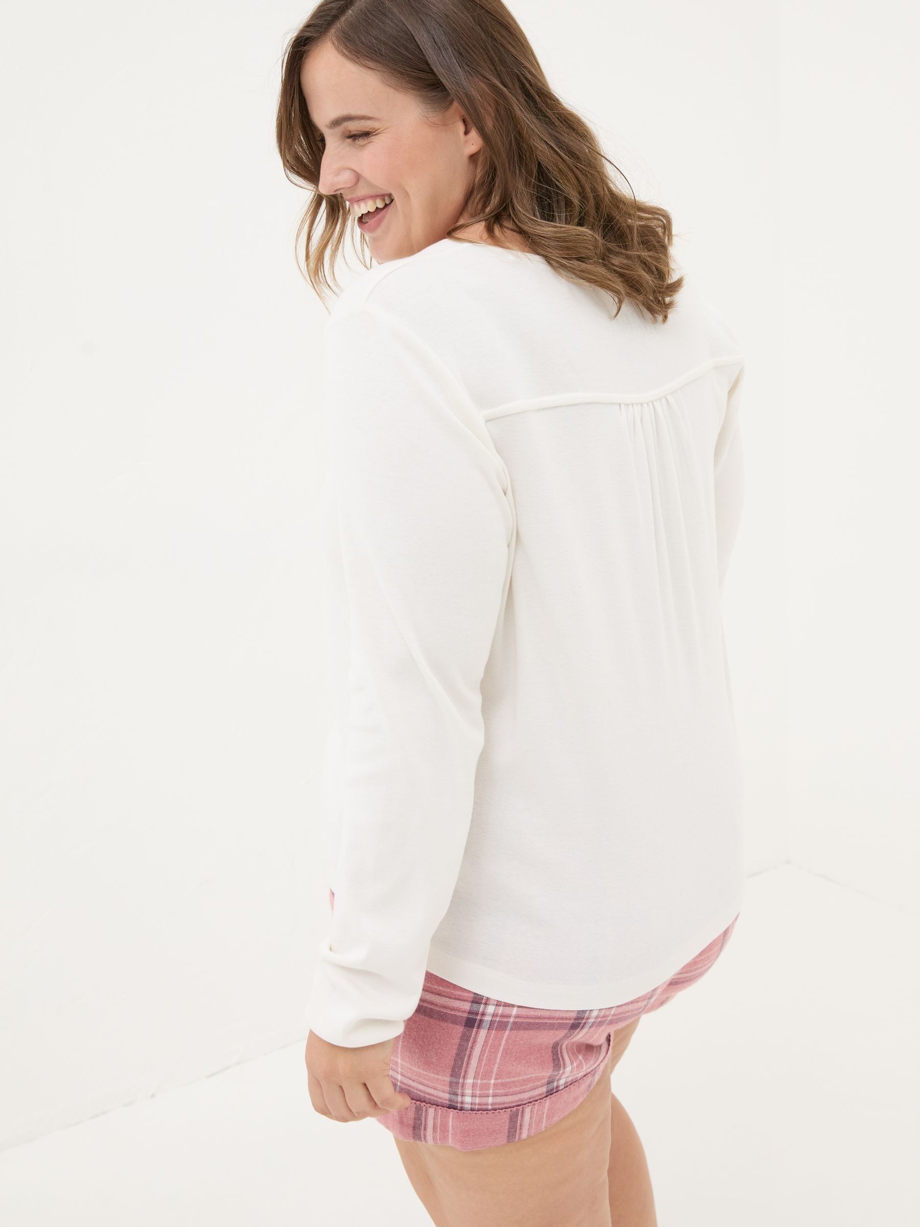 Lila Ivory Henley Pyjama Top - Image 2 of 7
