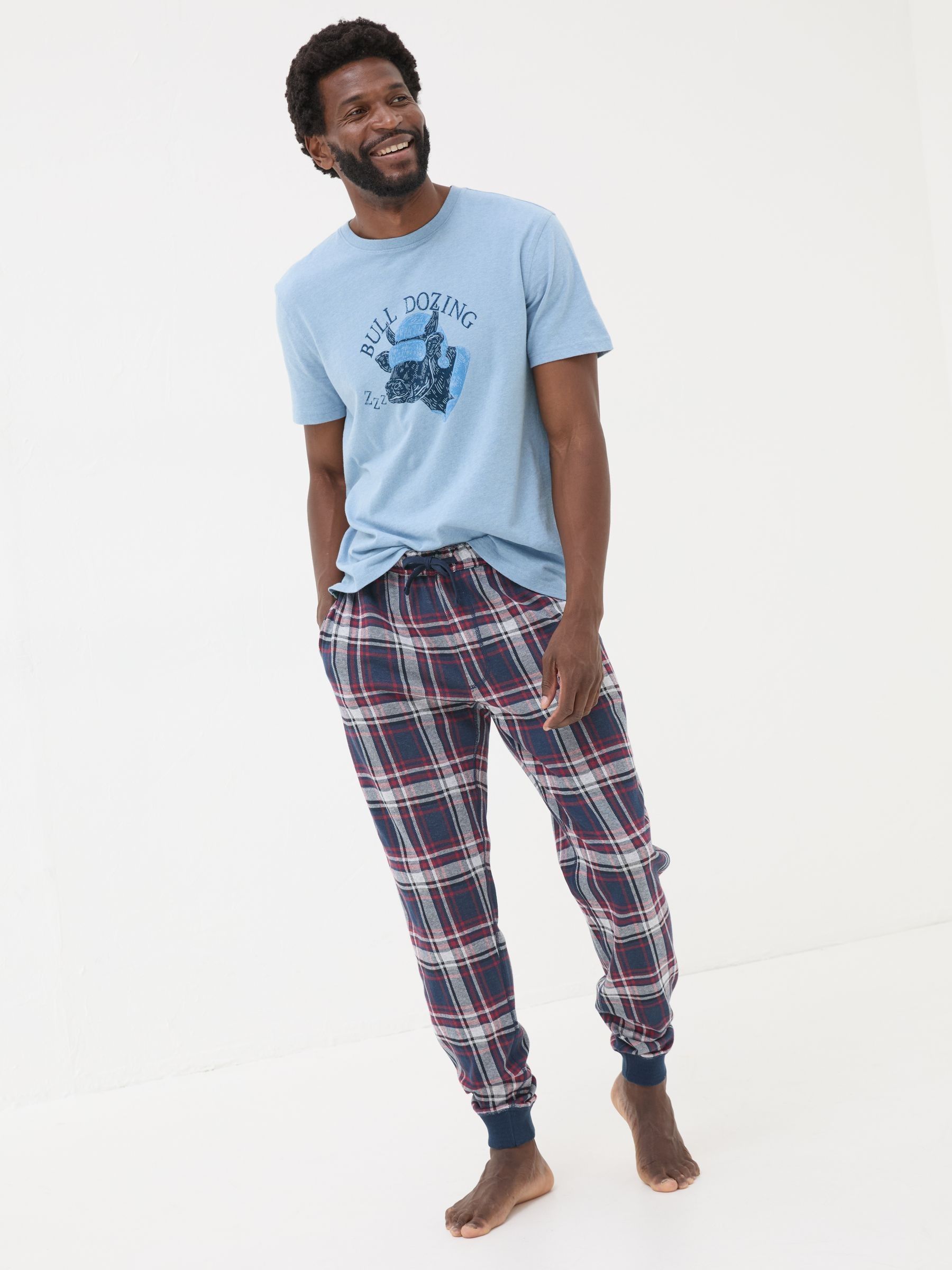 Kemble Red Check Pyjama Bottoms - Image 3 of 6