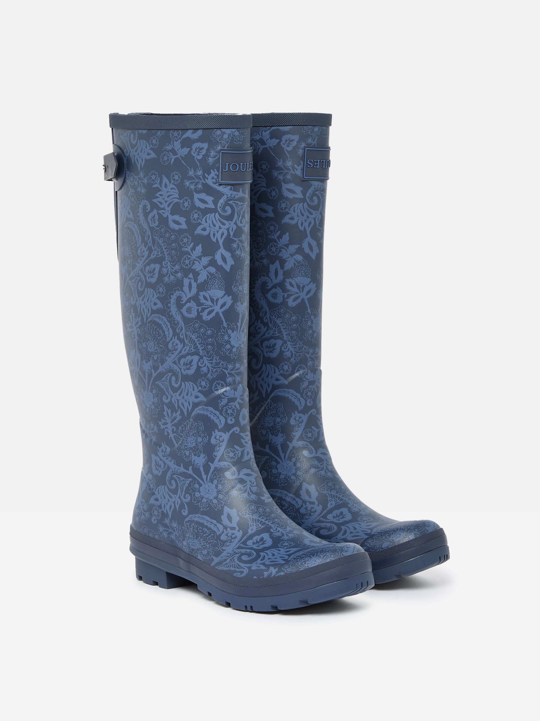 Printed Navy Adjustable Tall Wellies - Image 2 of 5
