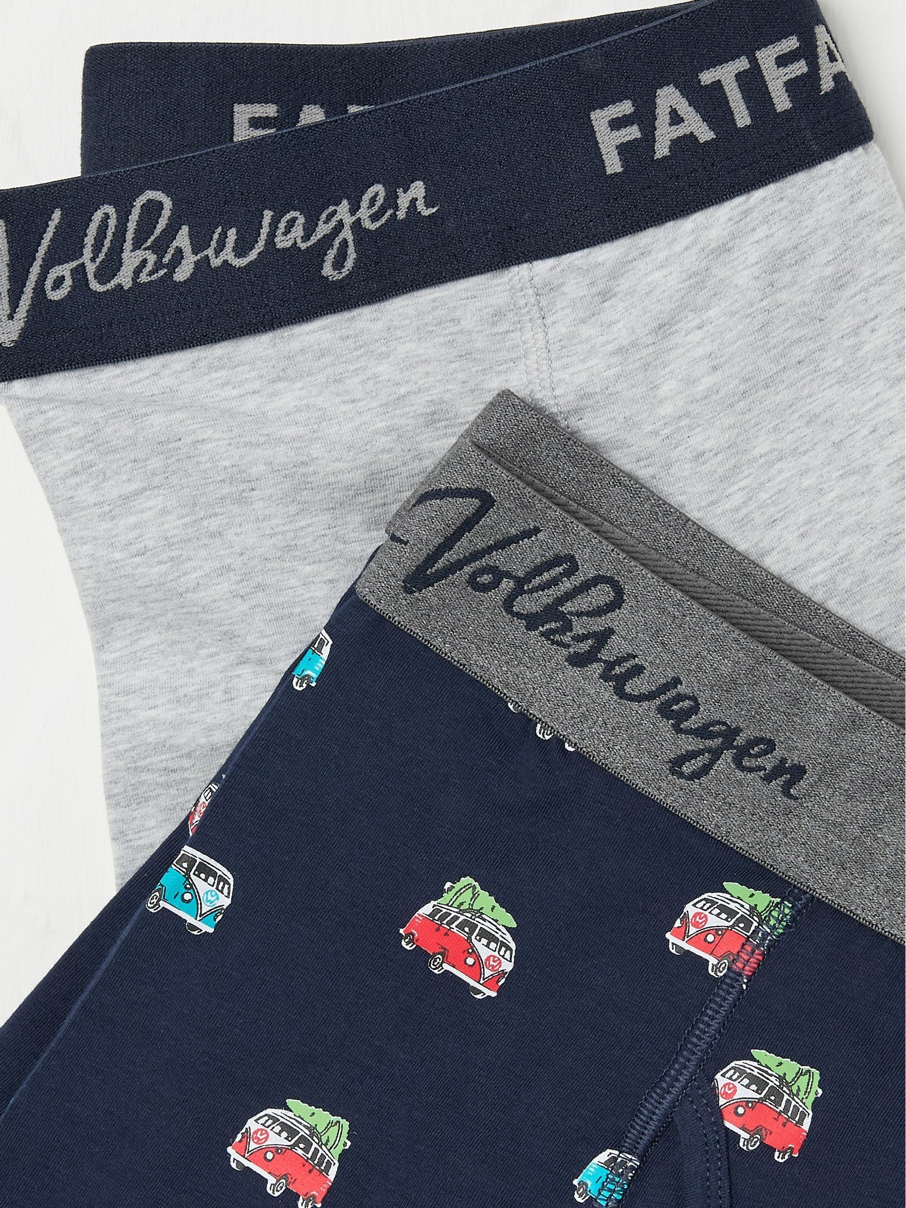 Grey Volkswagen Festive Print Boxers 2 Pack - Image 2 of 2