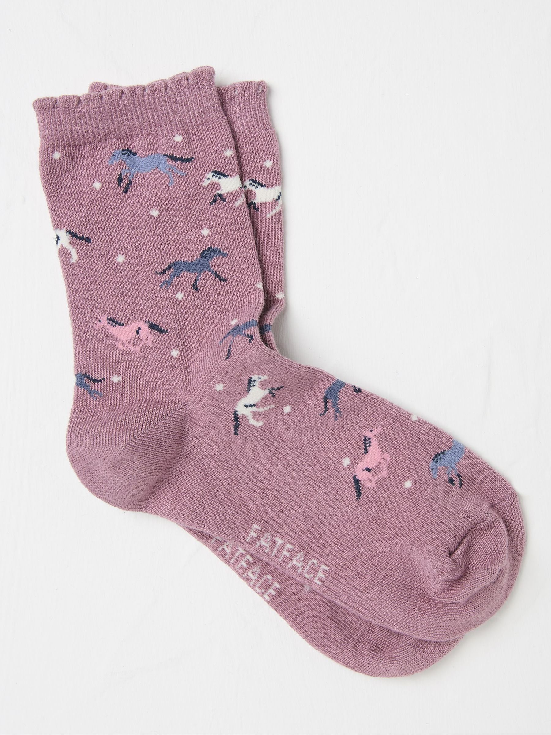 Pink Horse Kids' Socks 1 Pack - Image 1 of 3 Pink Horse Kids' Socks 1 Pack - Image 1 of 3