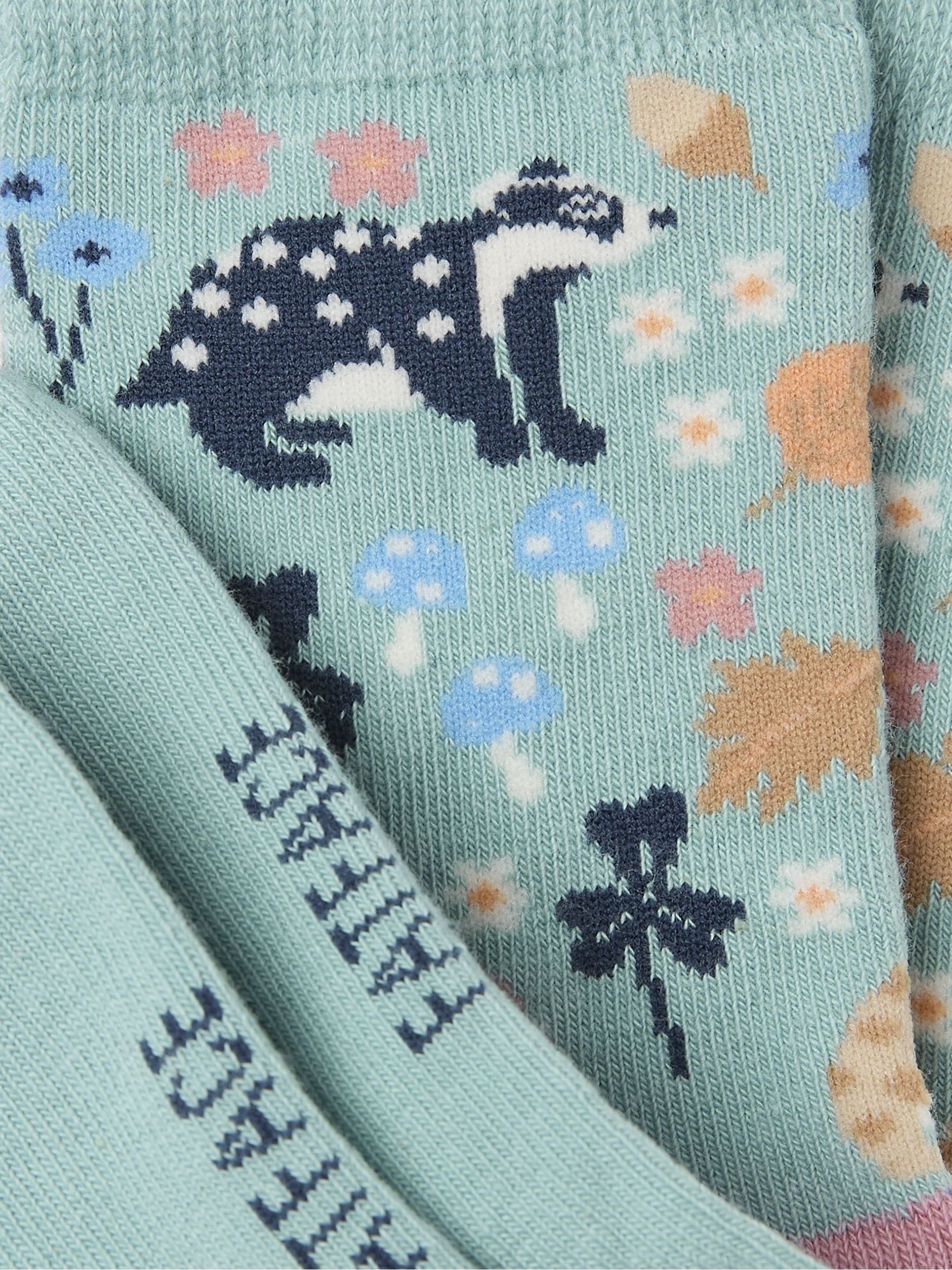 Blue Woodland Kids' Socks 1 Pack - Image 2 of 2