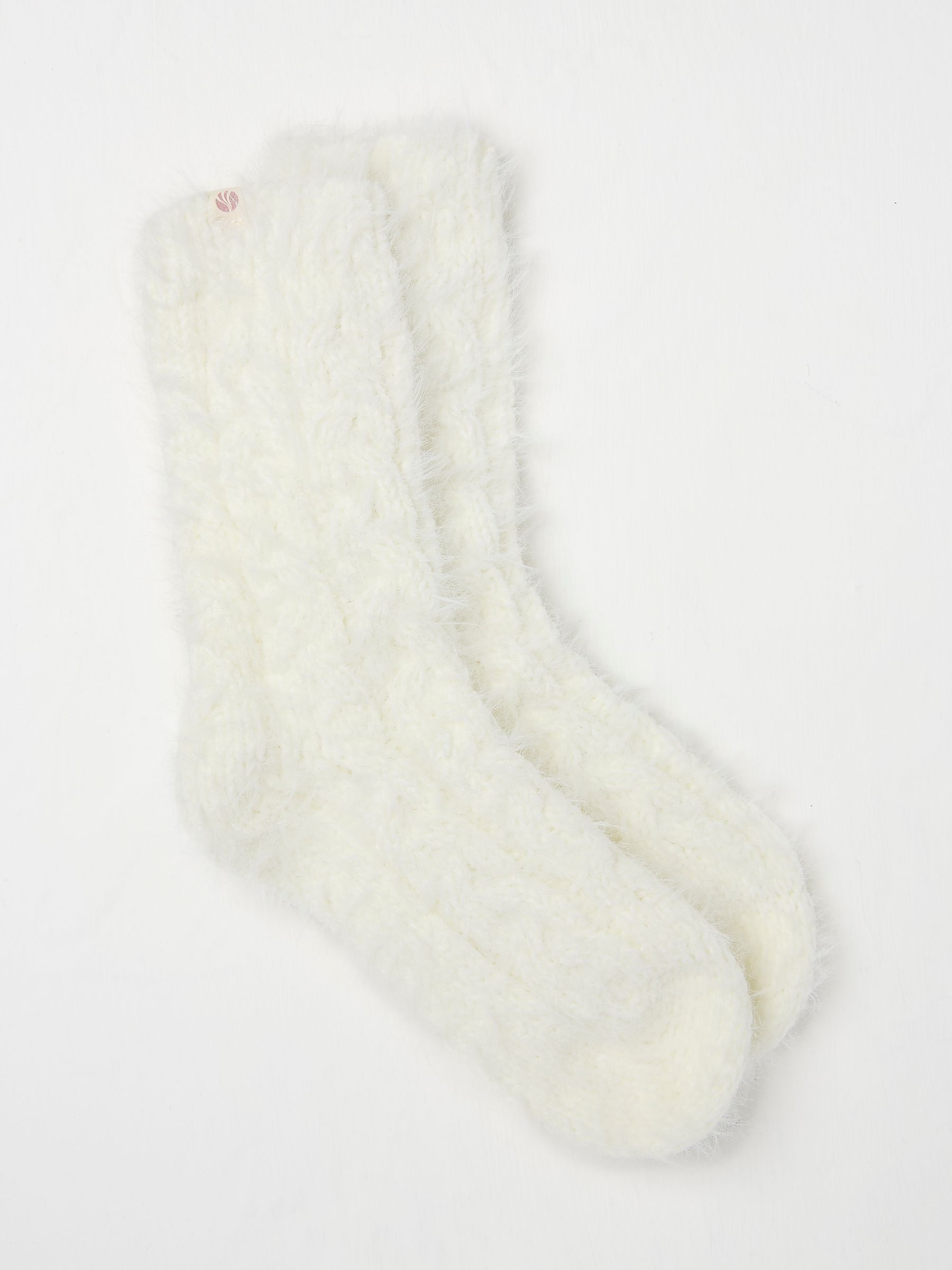 Cream Cable Lounge Socks - Image 1 of 2