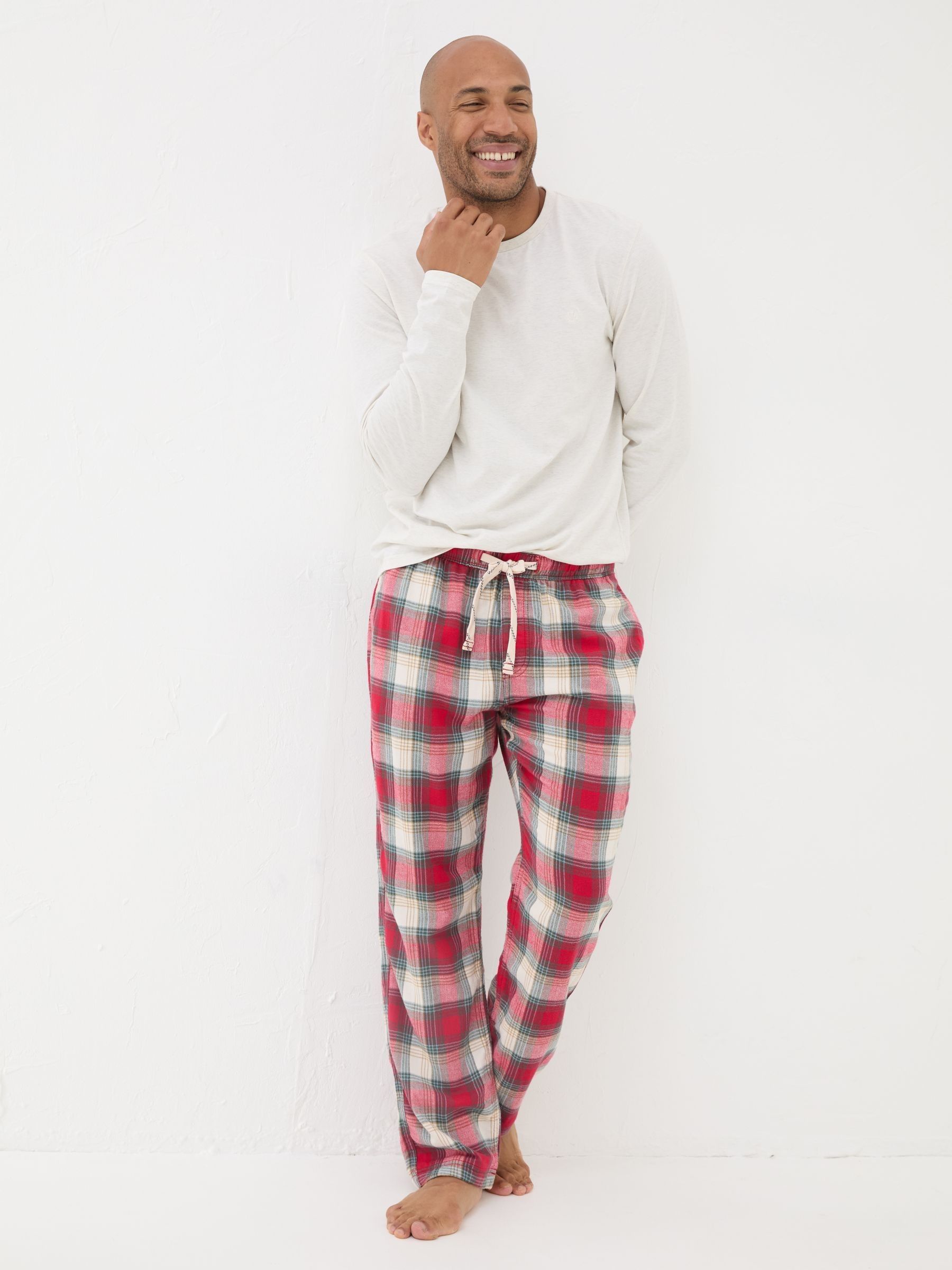 Bramber Red Check Pyjama Bottoms - Image 3 of 6