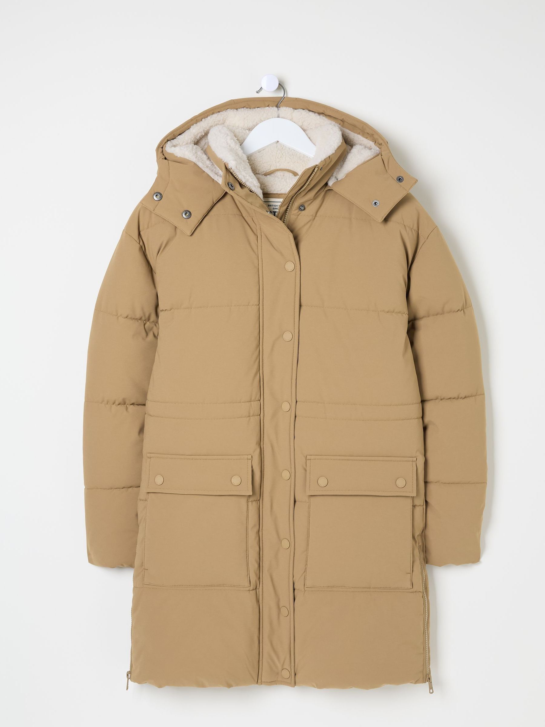 Maddie Tan Brown Puffer Coat - Image 7 of 7