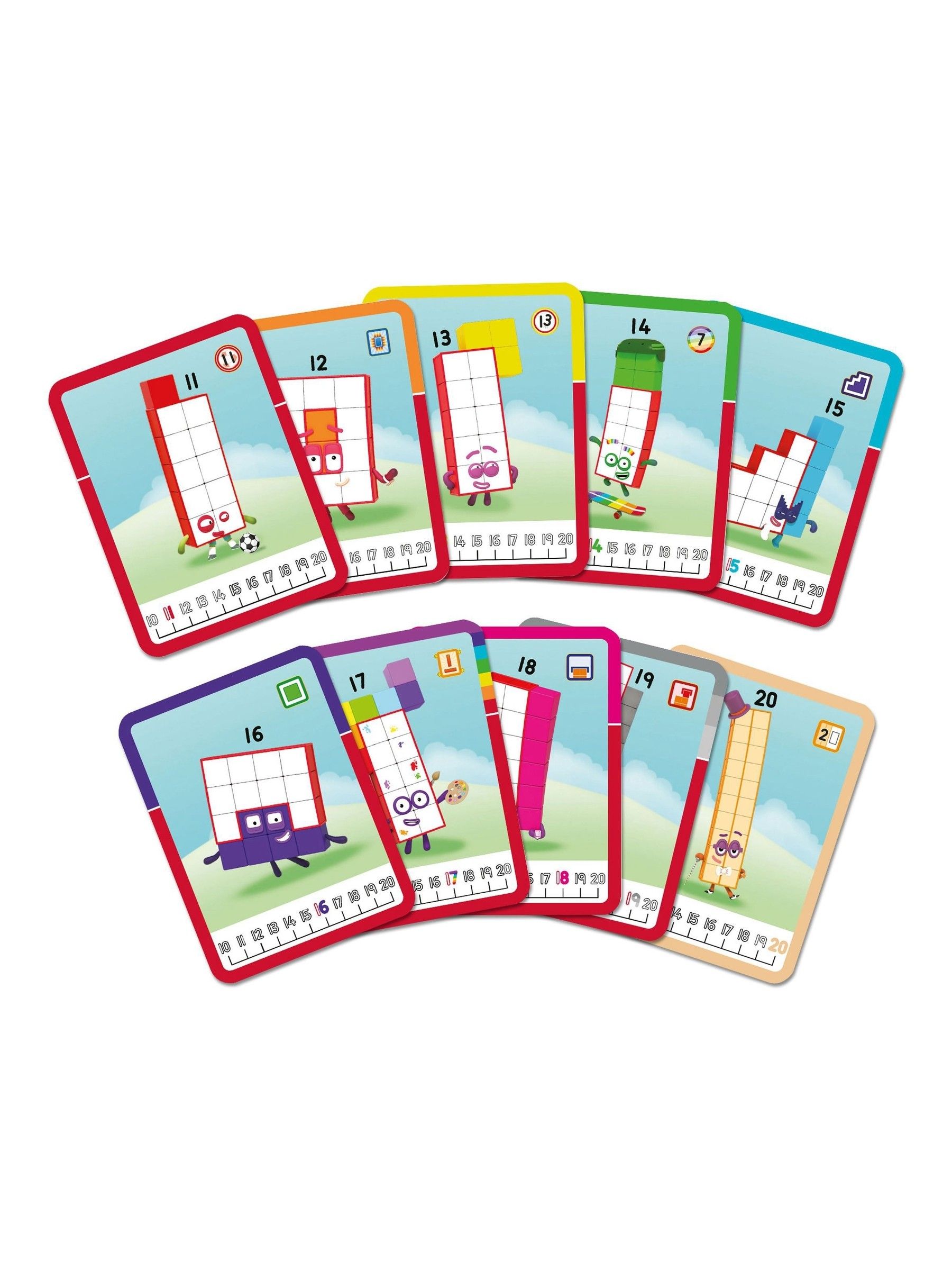 Learning Resources MathLink® Cubes Numberblocks® 11-20 Activity Set - Image 6 of 6