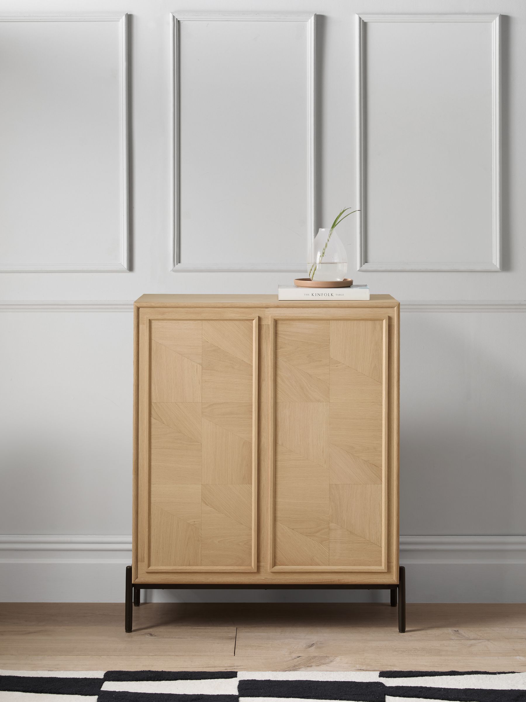 Jasper Conran London White Washed Oak Aden Small Sideboard - Image 2 of 8