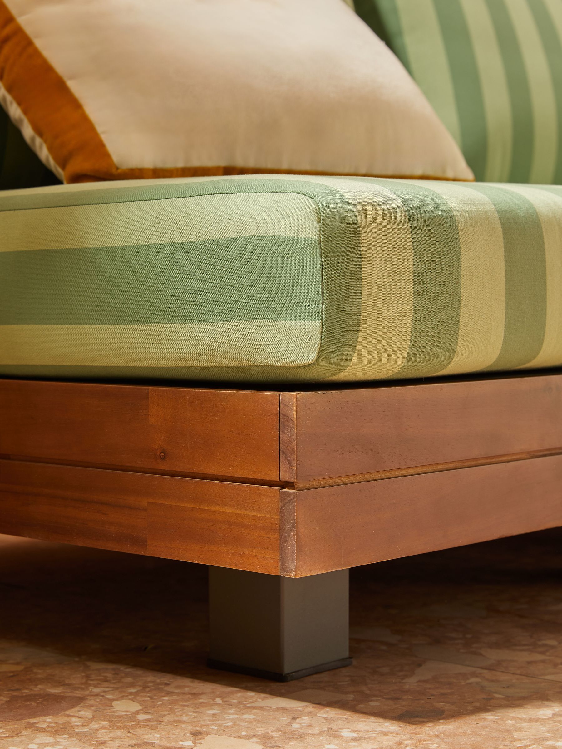 Avarna Garden 2 Seater Sofa in Green Stripe - Image 2 of 5