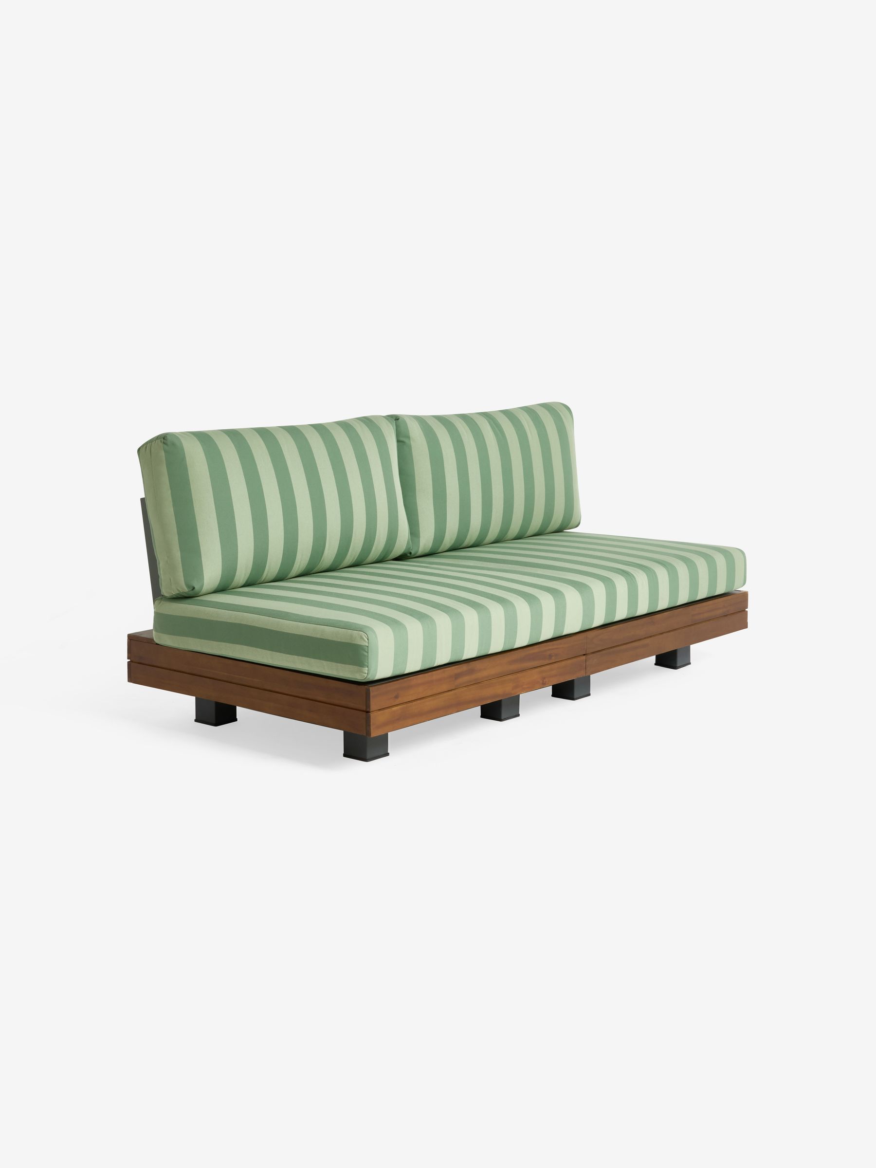 Avarna Garden 2 Seater Sofa in Green Stripe - Image 4 of 5