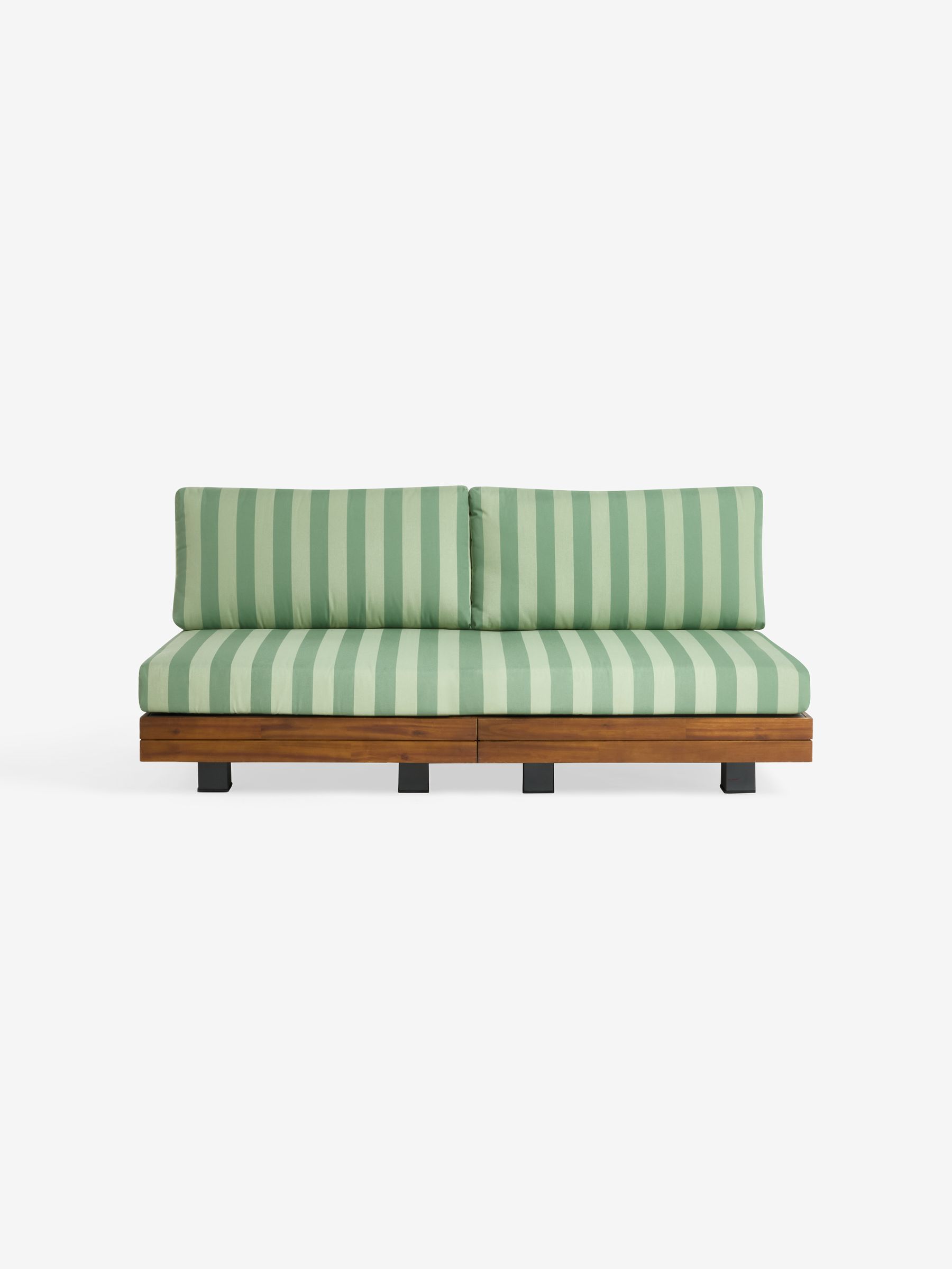 Avarna Garden 2 Seater Sofa in Green Stripe - Image 5 of 5