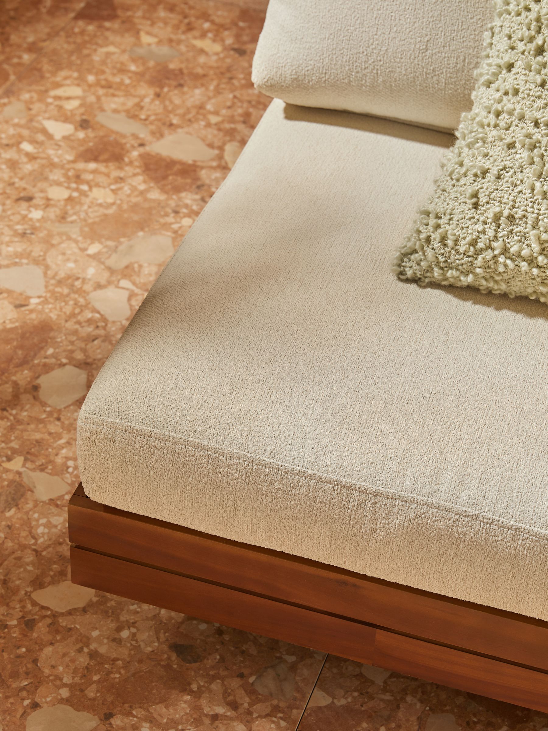 Avarna Garden 2 Seater Sofa in Off White Boucle - Image 2 of 5
