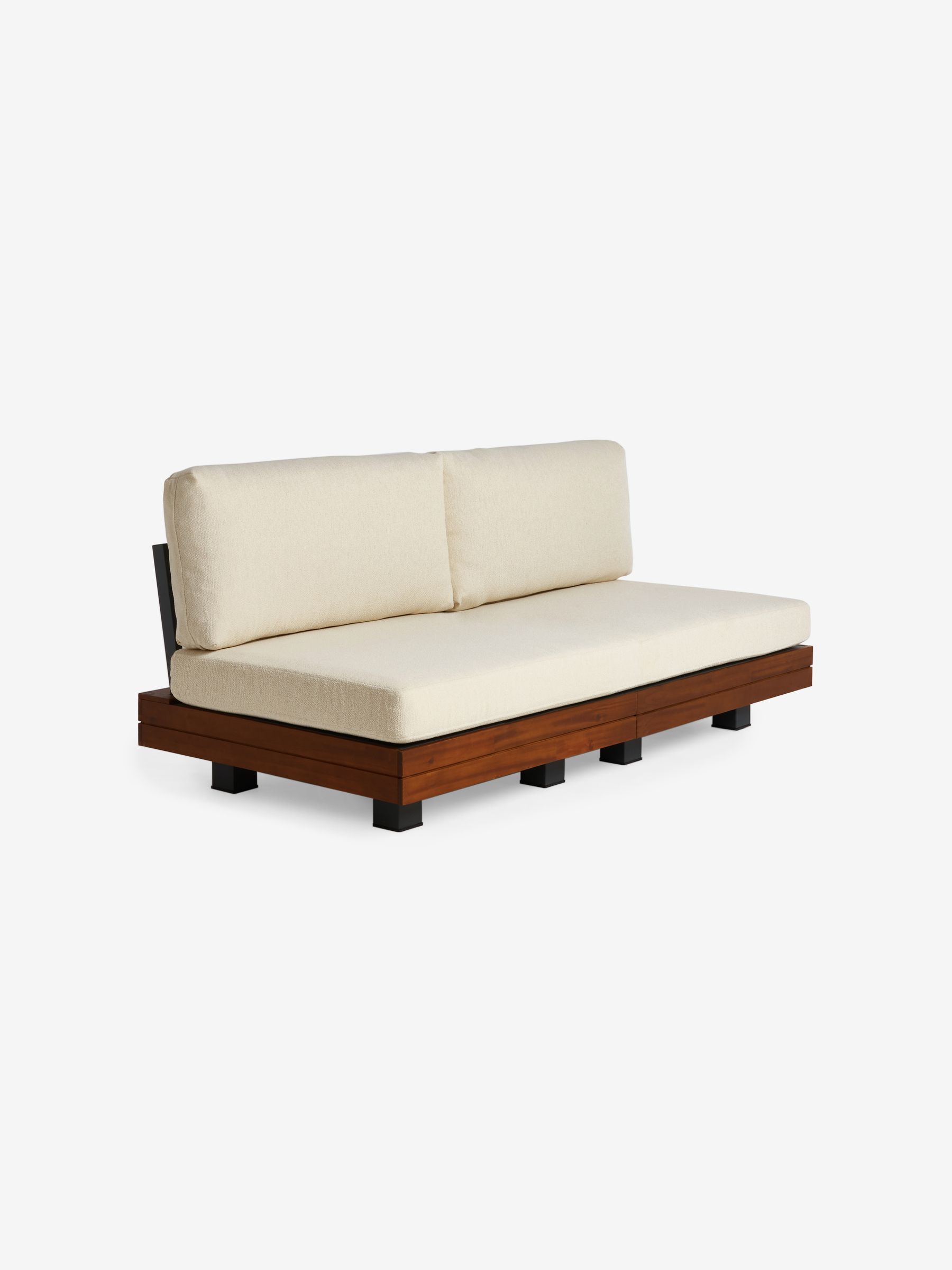 Avarna Garden 2 Seater Sofa in Off White Boucle - Image 4 of 5