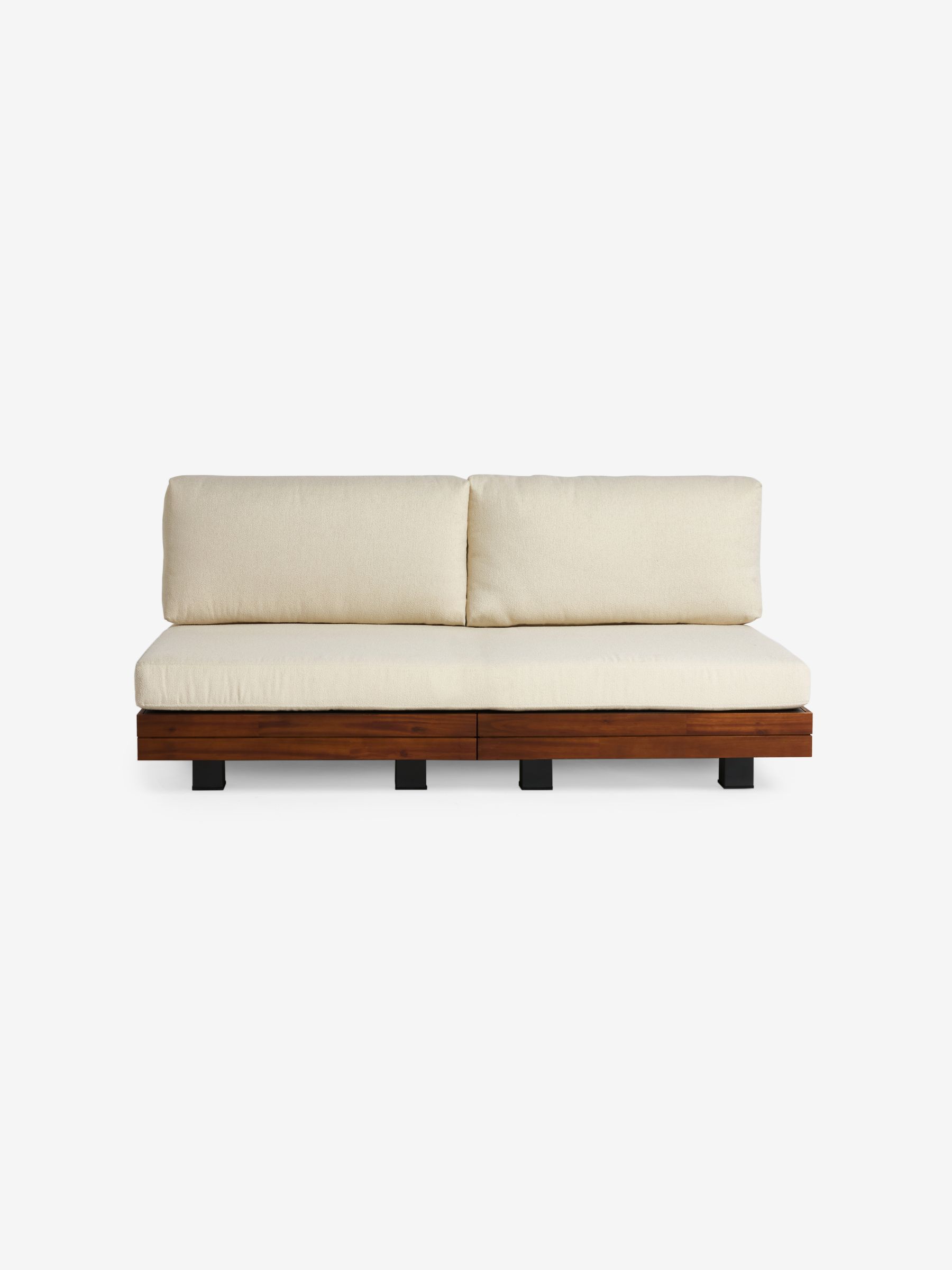 Avarna Garden 2 Seater Sofa in Off White Boucle - Image 5 of 5