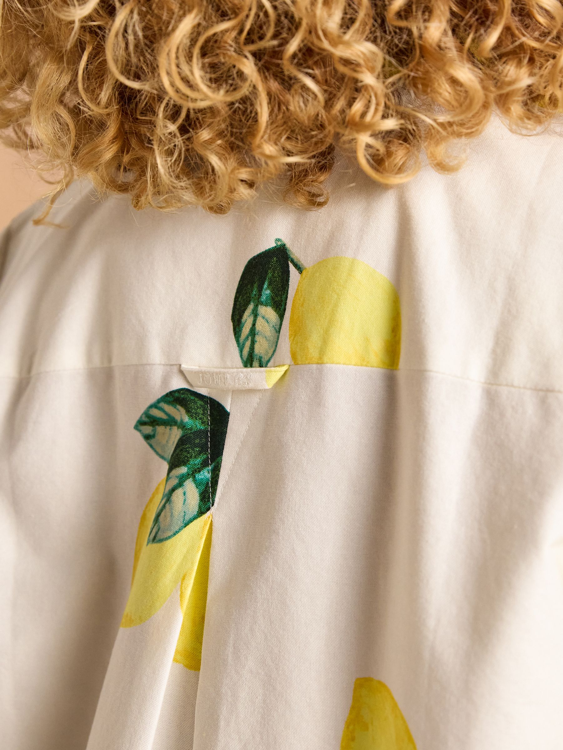 Phoebe Lemon Print Cotton Shirt Dress - Image 11 of 14