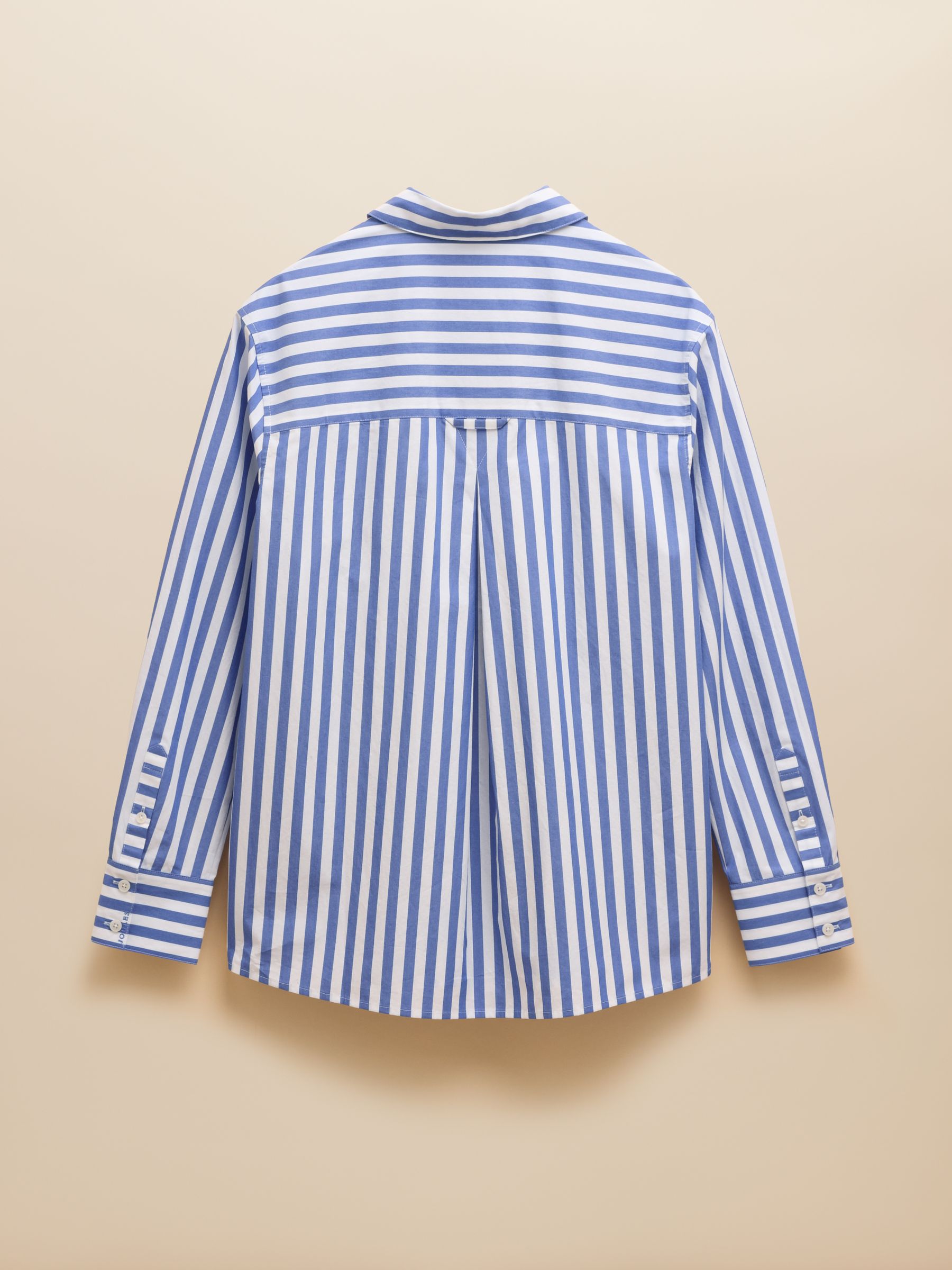 Amilla Blue & White Stripe Longline Relaxed Fit Shirt - Image 13 of 13