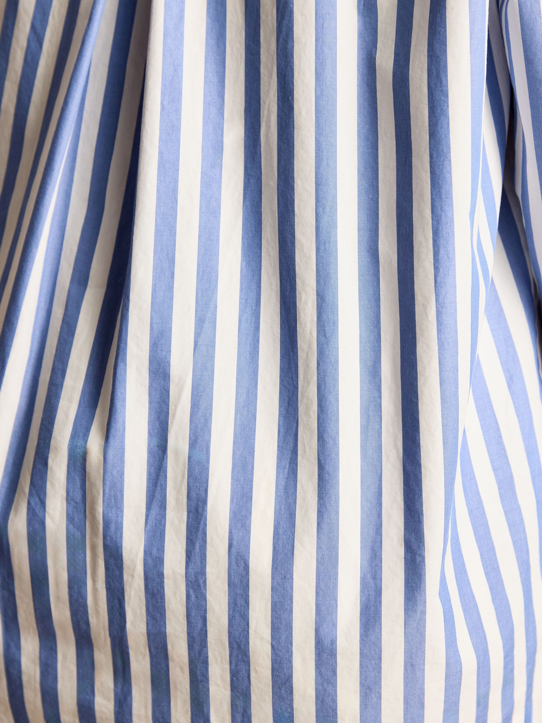 Amilla Blue & White Stripe Longline Relaxed Fit Shirt - Image 7 of 13