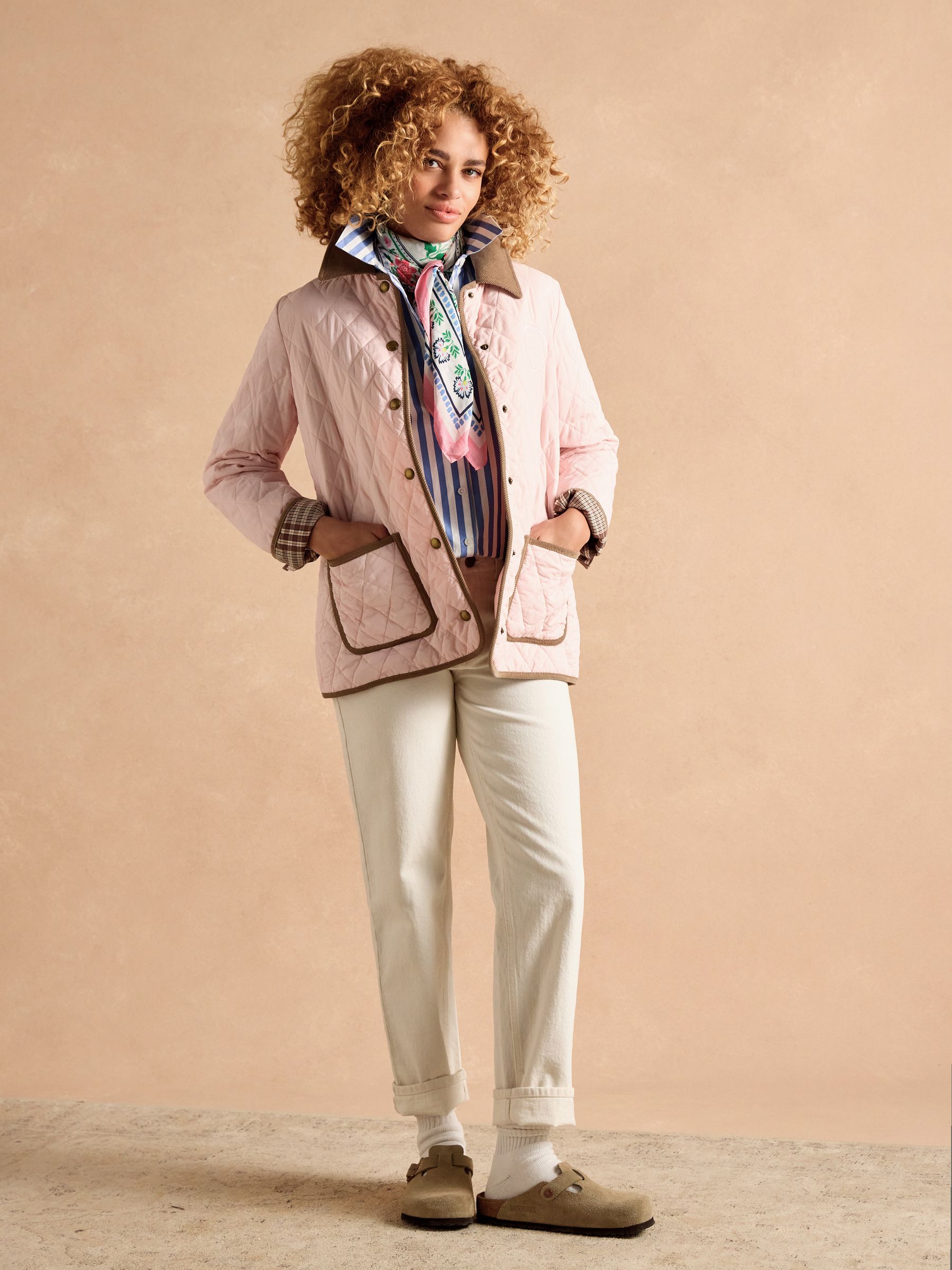 Amilla Blue & White Stripe Longline Relaxed Fit Shirt - Image 8 of 13