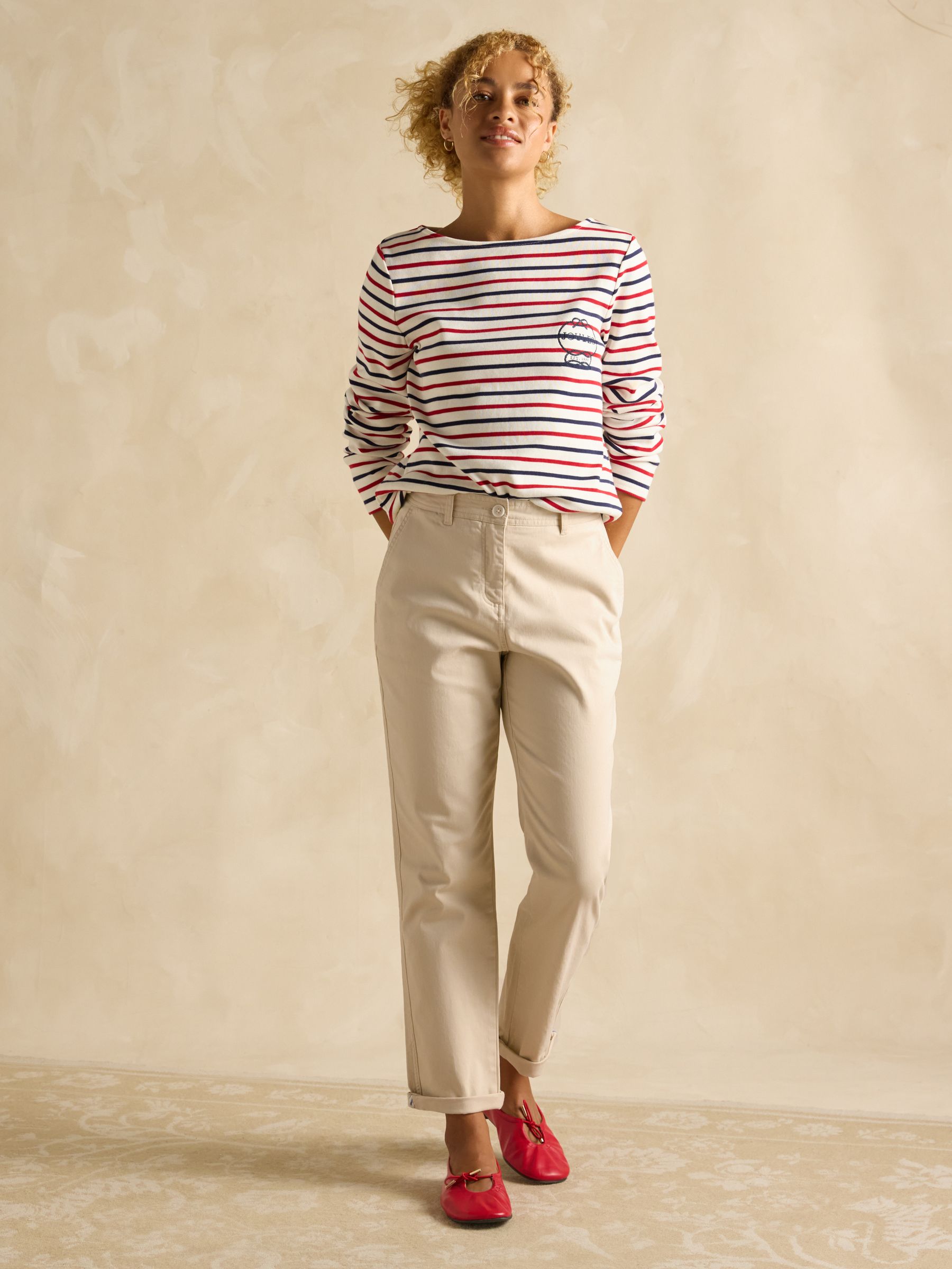 Slim Fit Sand Chino Trousers - Image 3 of 6