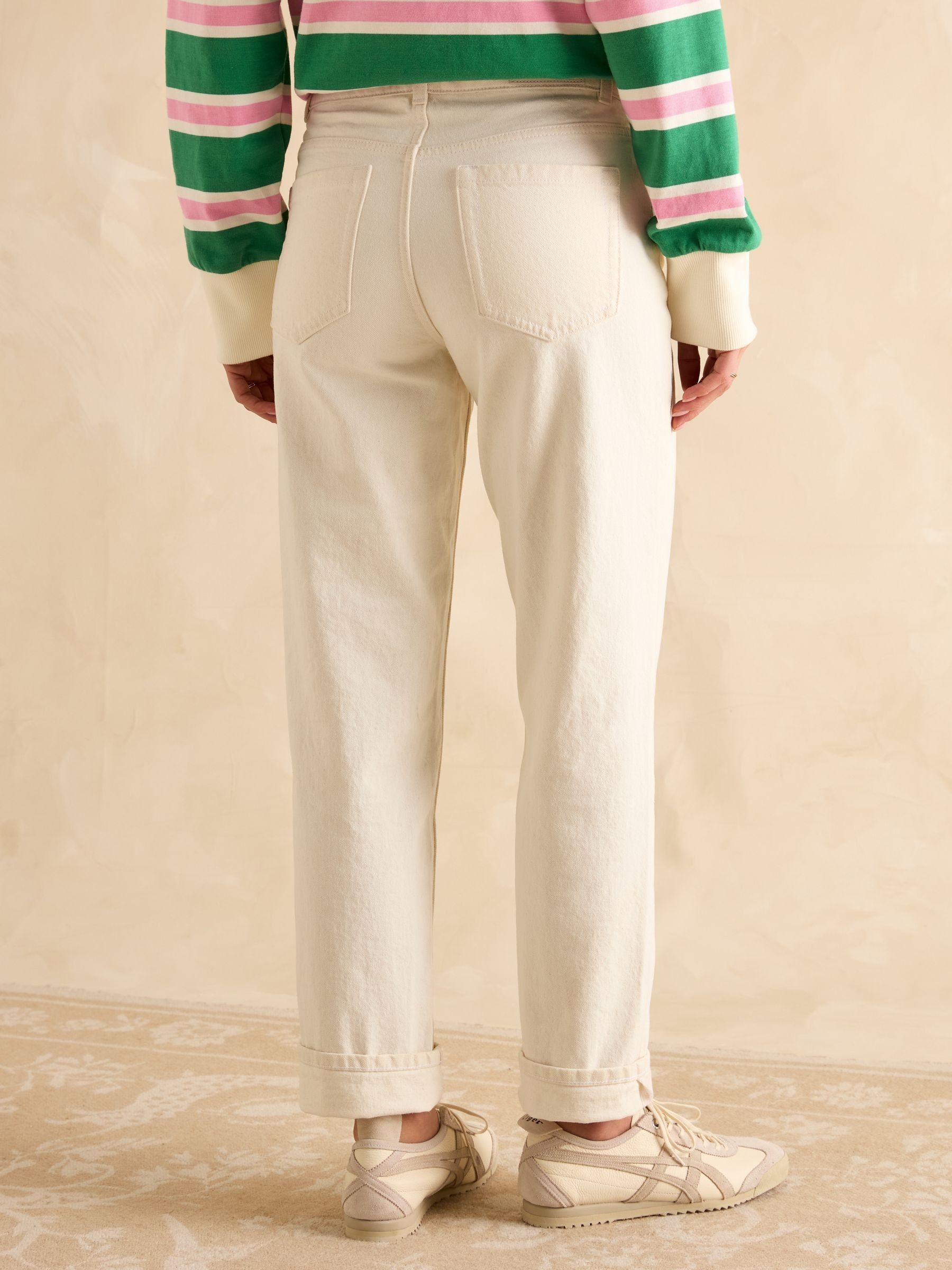 Cream Straight Fit Jeans - Image 2 of 8