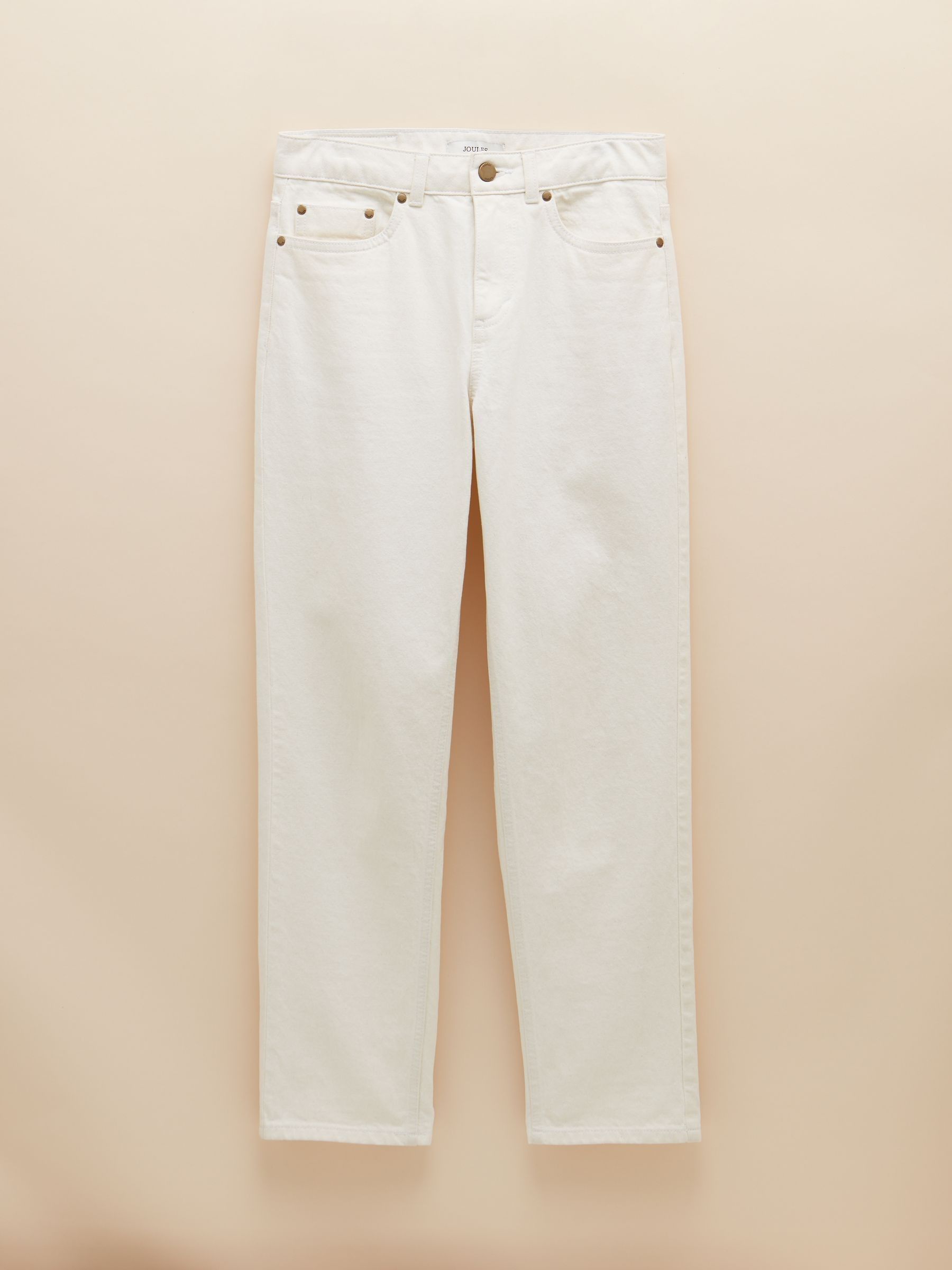 Cream Straight Fit Jeans - Image 8 of 8