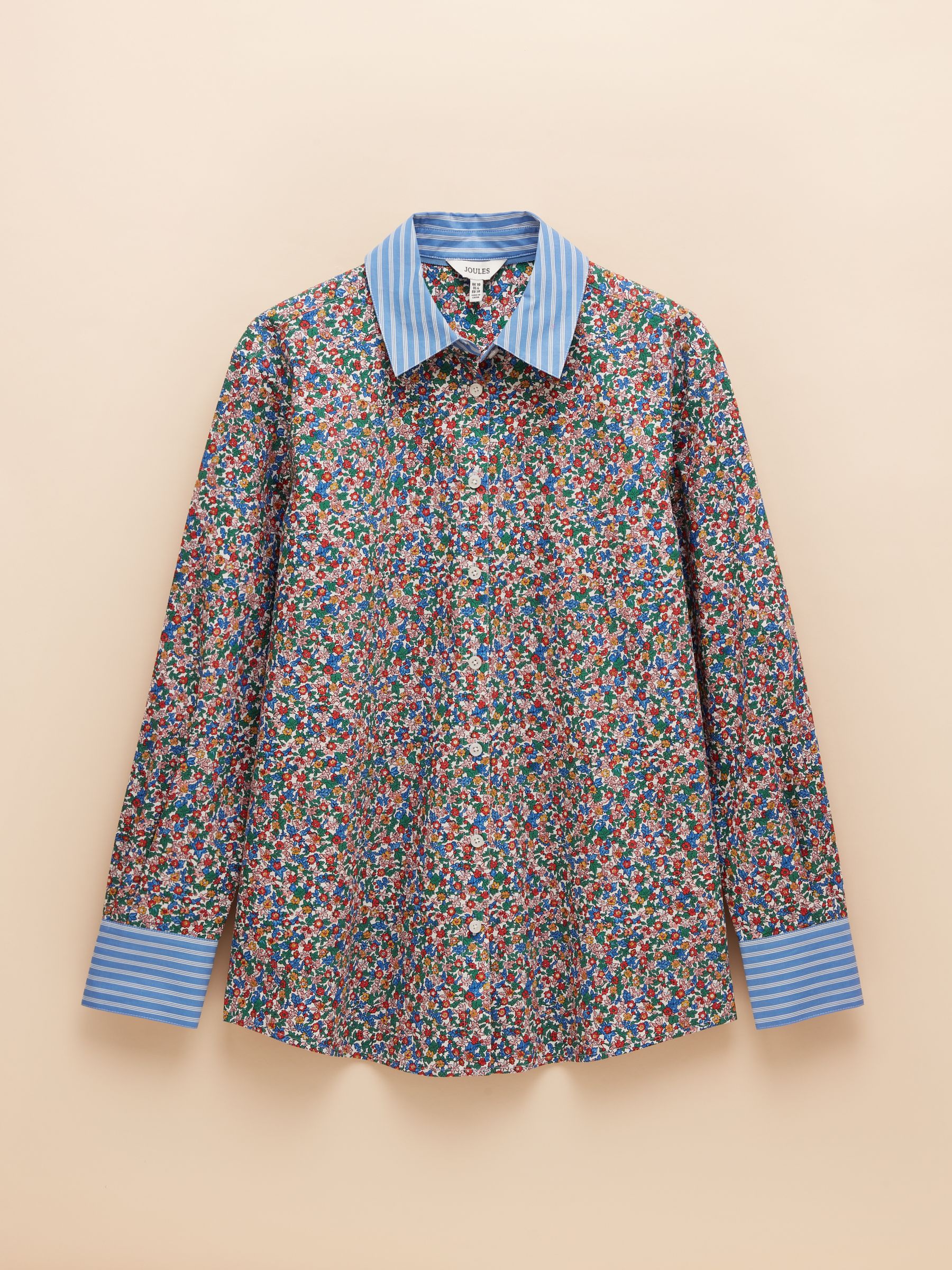 Amilla Ditsy Print Longline Relaxed Fit Shirt - Image 8 of 8