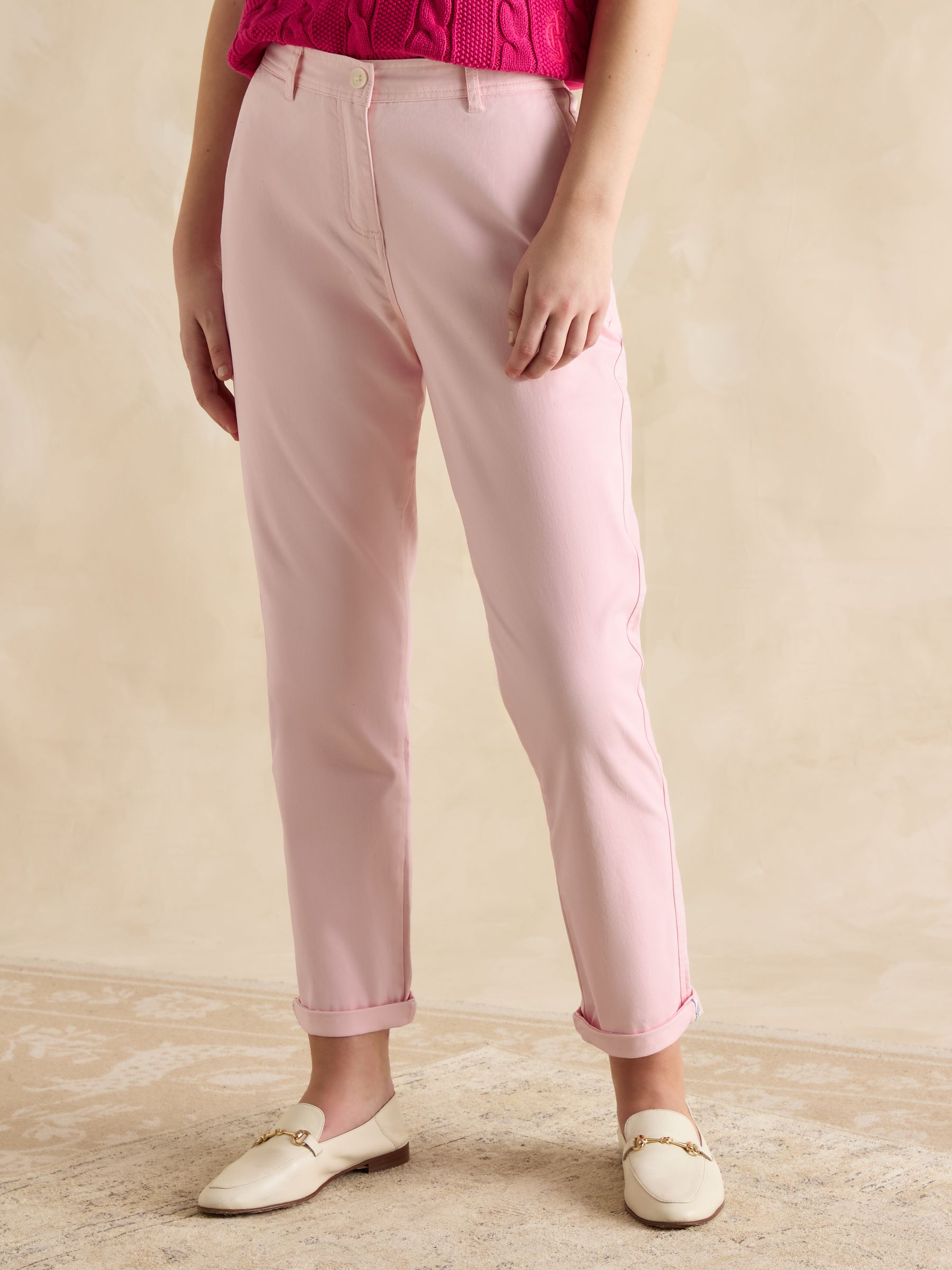 Slim Fit Pink Chino Trousers - Image 1 of 6
