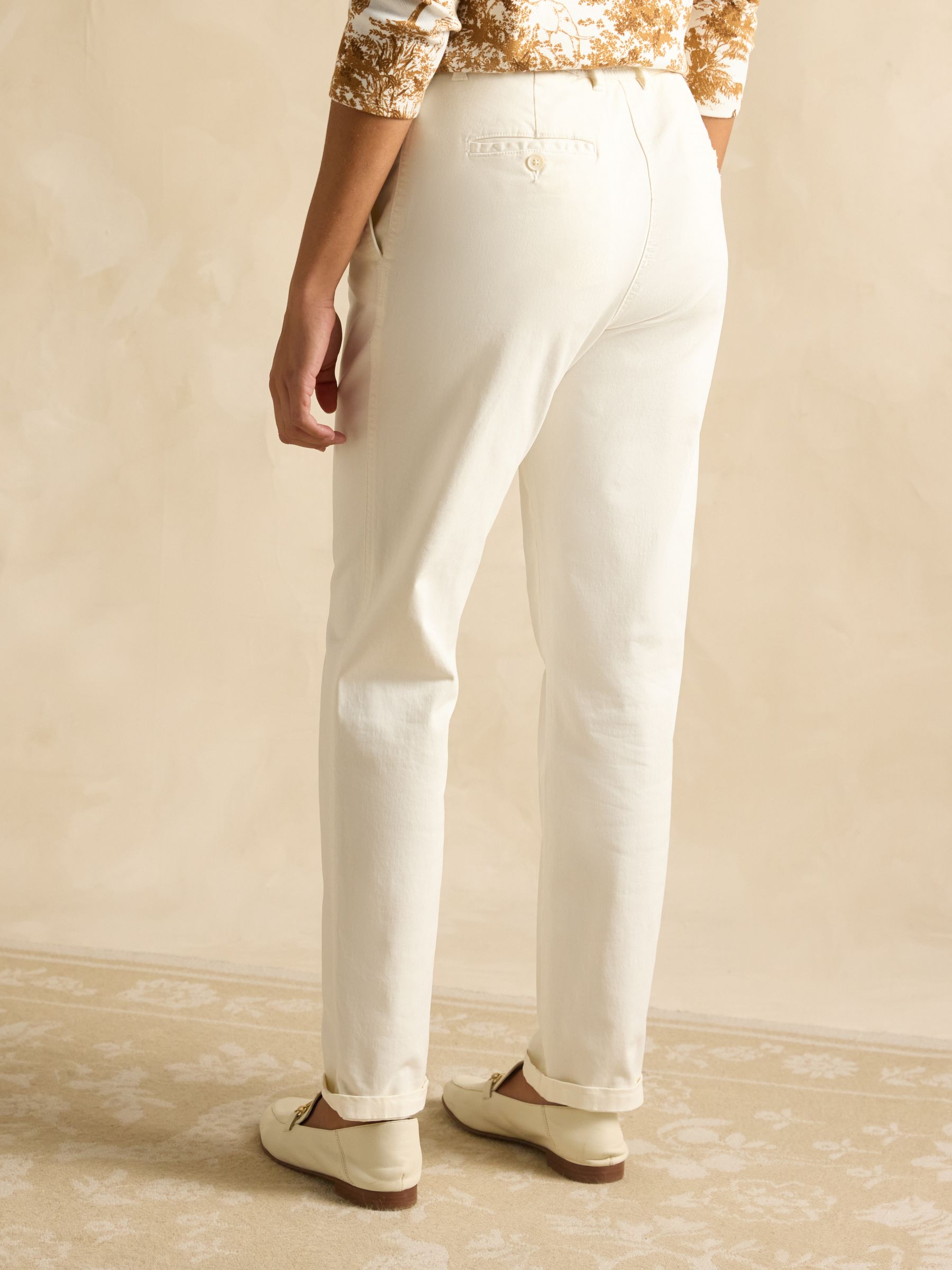 Slim Fit Cream Chino Trousers - Image 2 of 5
