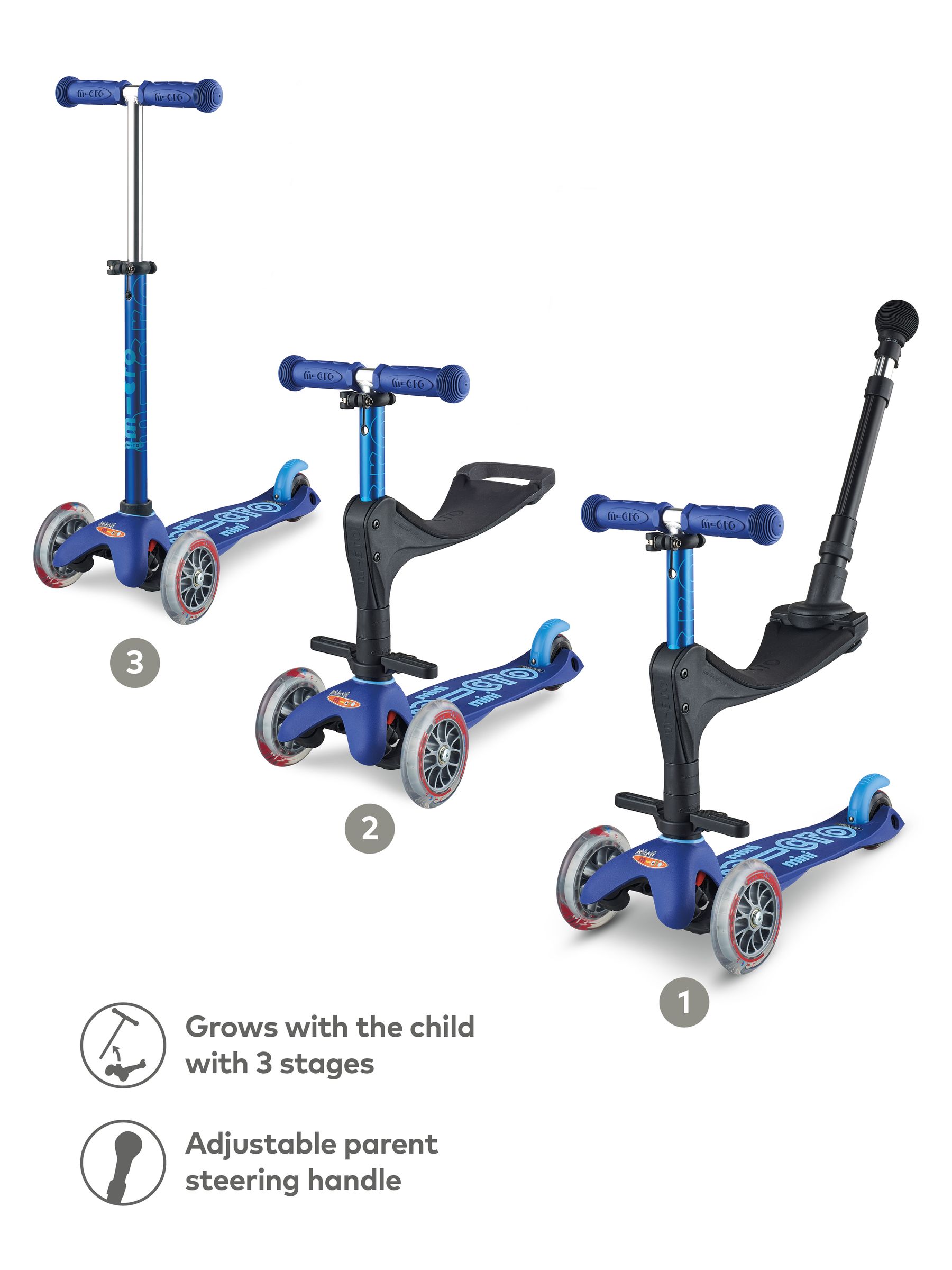 Micro Scooters Blue Mini Ride-On Micro Scooter - Image 4 of 5