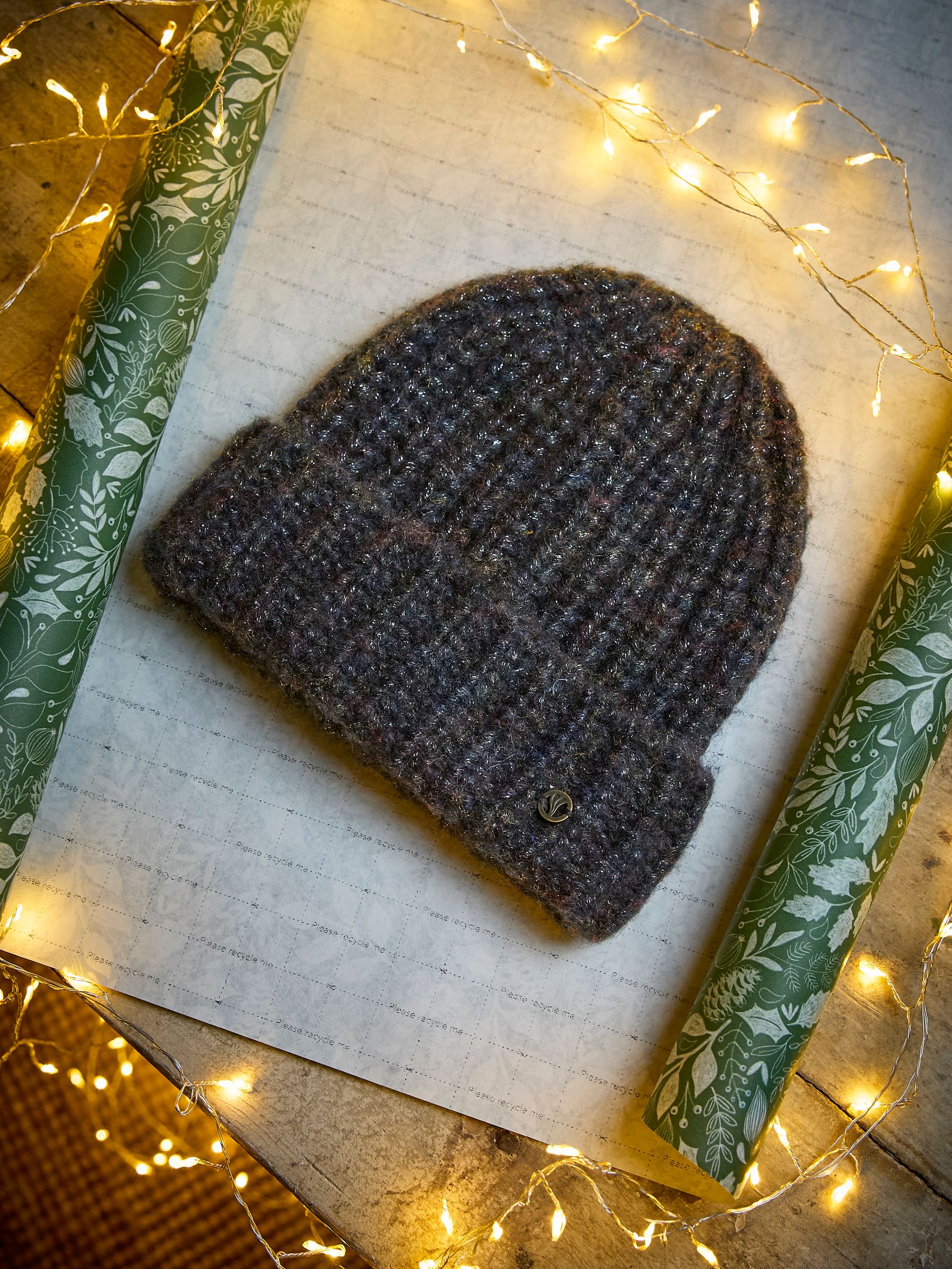 Black Sparkle Beanie - Image 3 of 3 Black Sparkle Beanie - Image 3 of 3