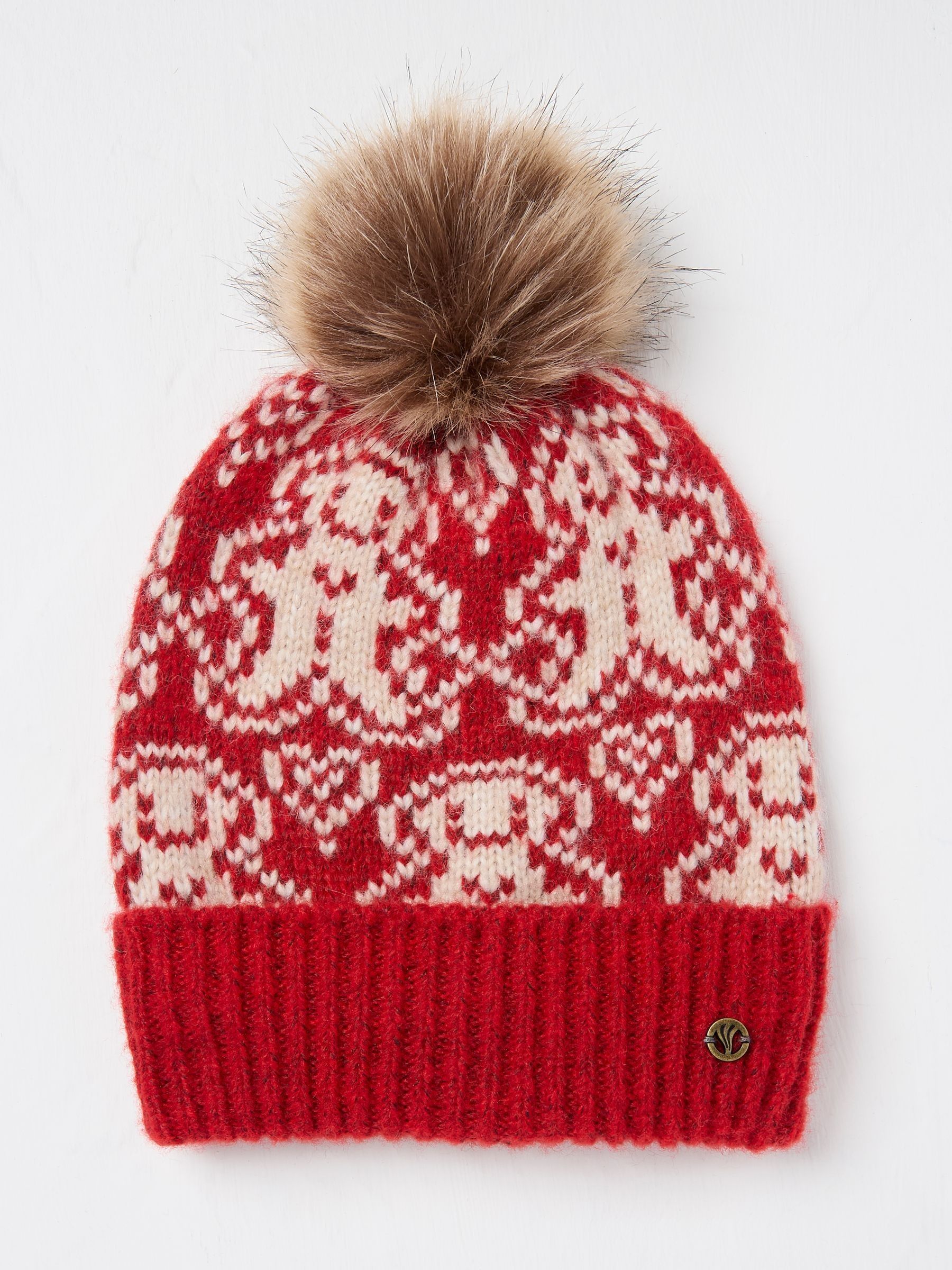 Red Ginger Bread Beanie Hat - Image 1 of 4