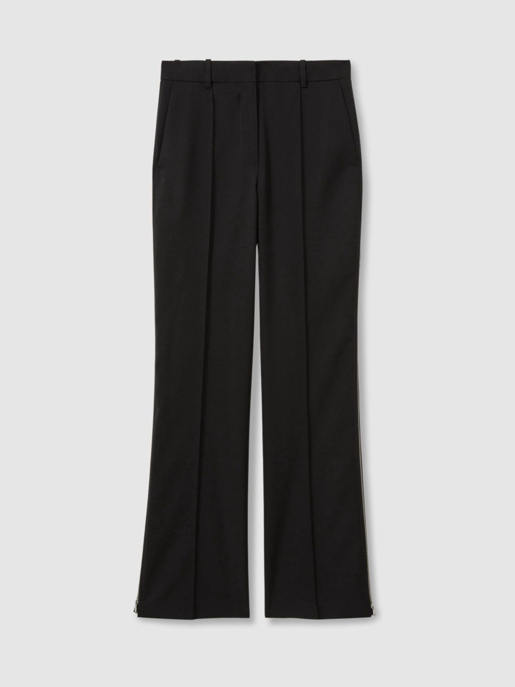 Atelier Virgin-Wool Zipped-Outseam Trousers in Black - Image 2 of 7