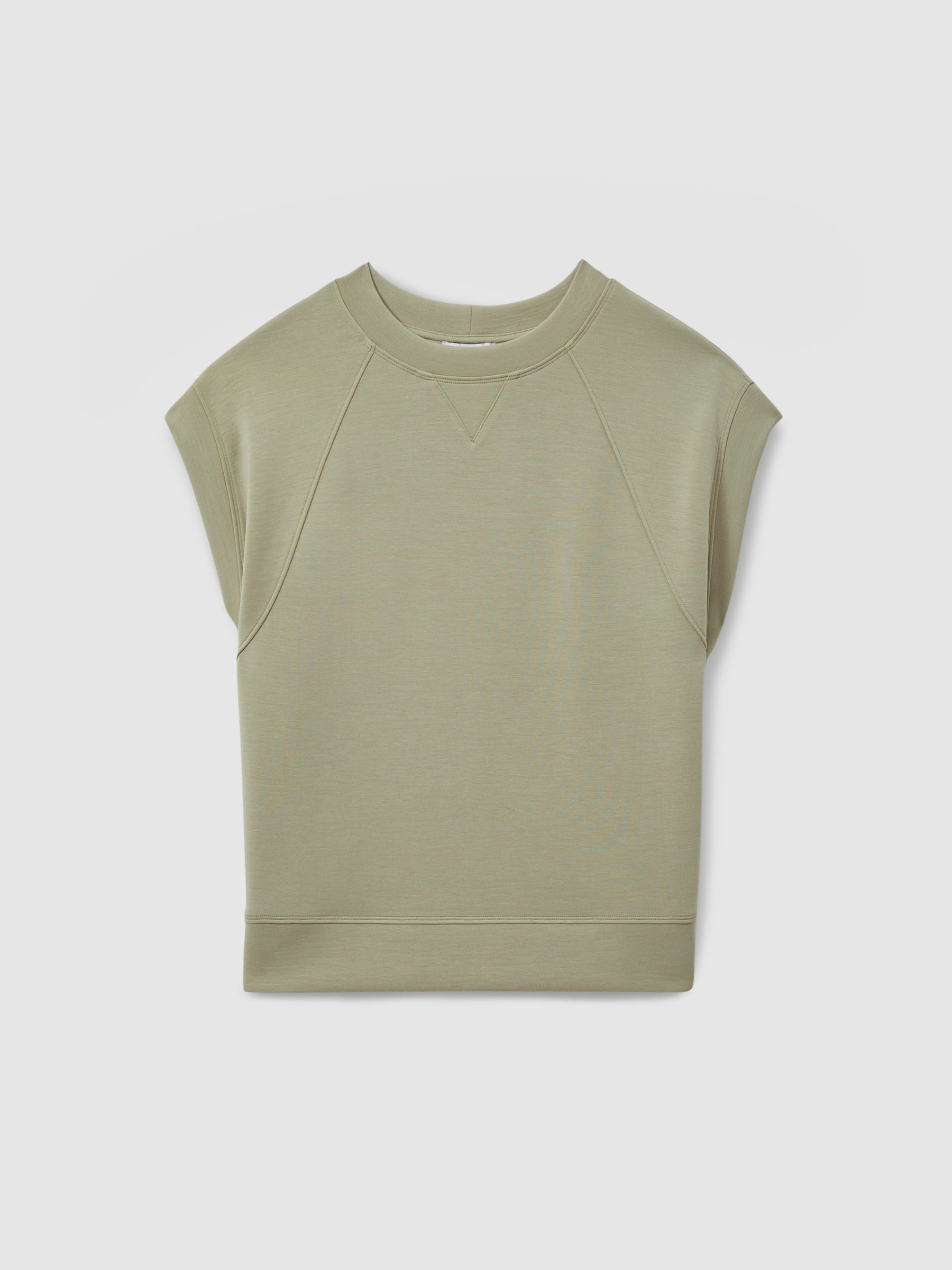 Modal Blend Co-Ord Sweat Top in Sage - Image 2 of 6