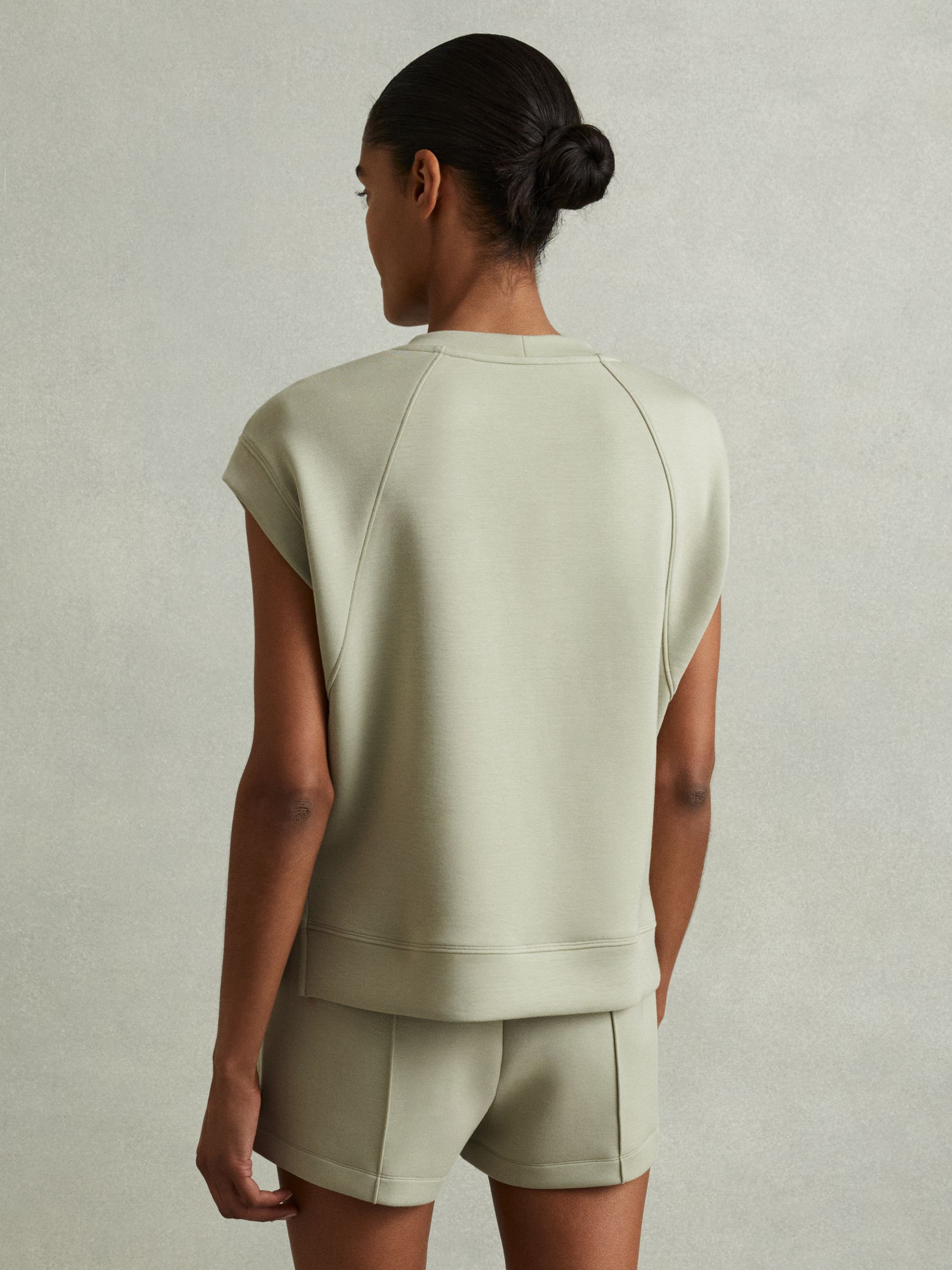 Modal Blend Co-Ord Sweat Top in Sage - Image 5 of 6