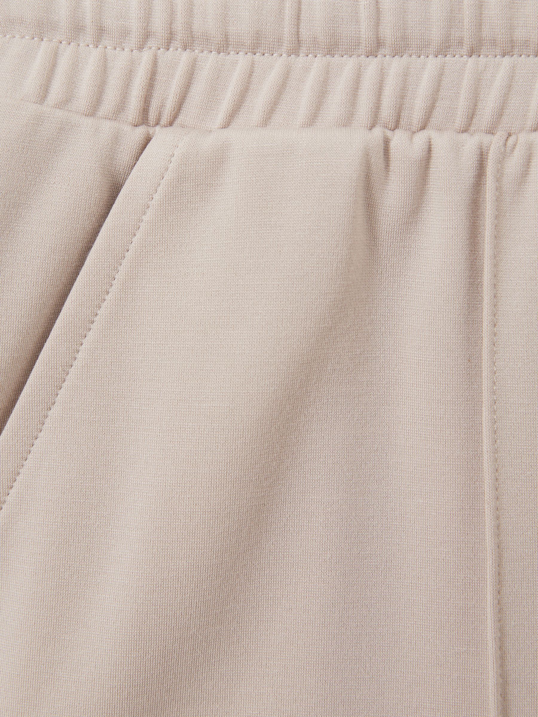 Drawstring Jersey Shorts in Stone - Image 6 of 6