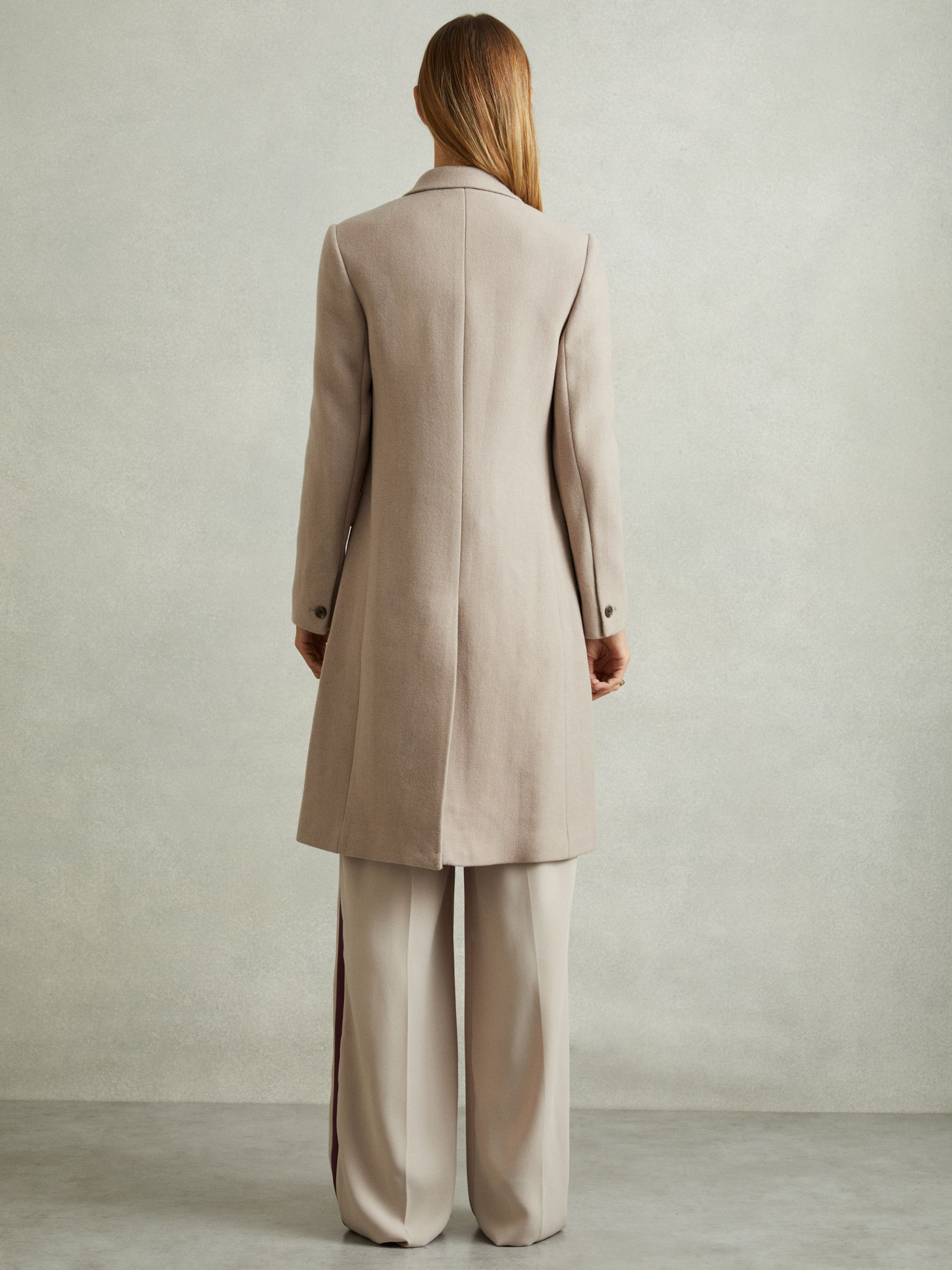 Wool-Blend Coat in Stone - Image 5 of 6