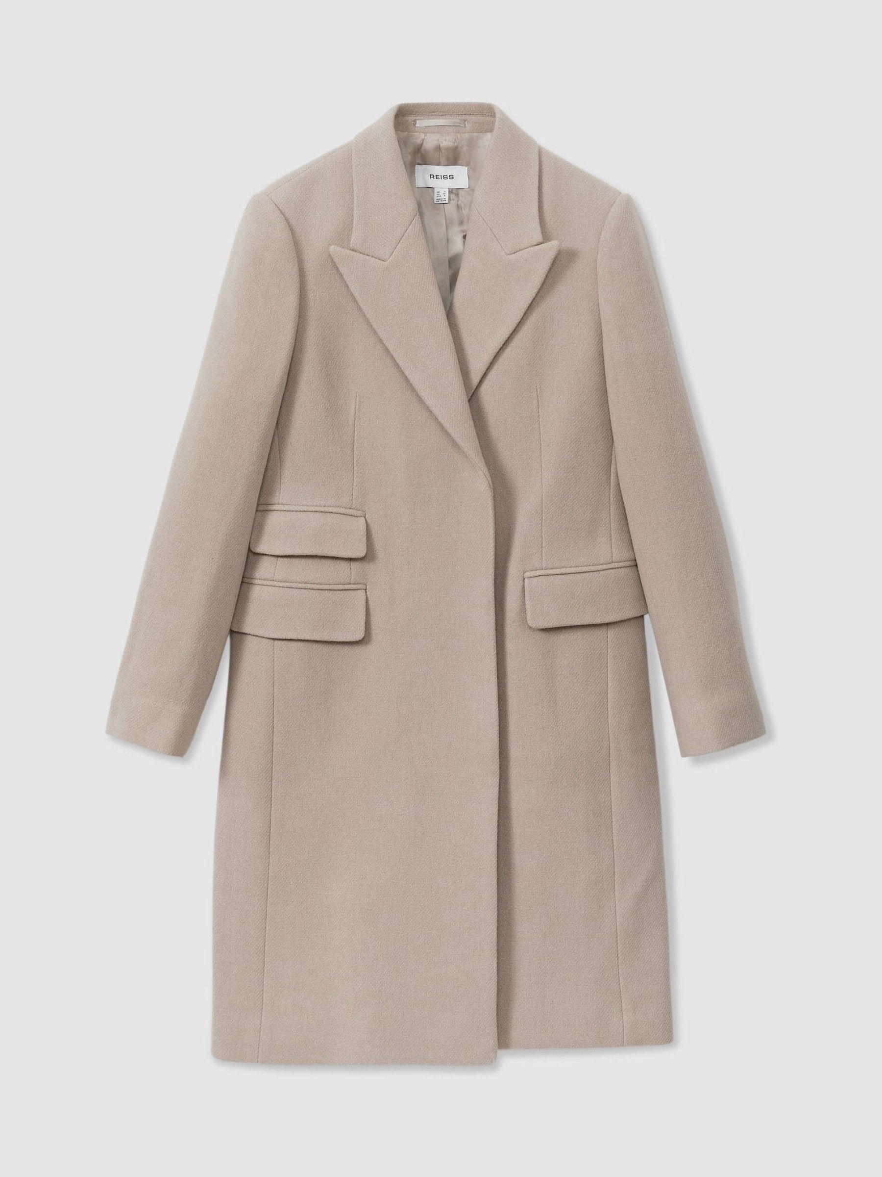 Petite Wool-Blend Coat in Stone - Image 2 of 7