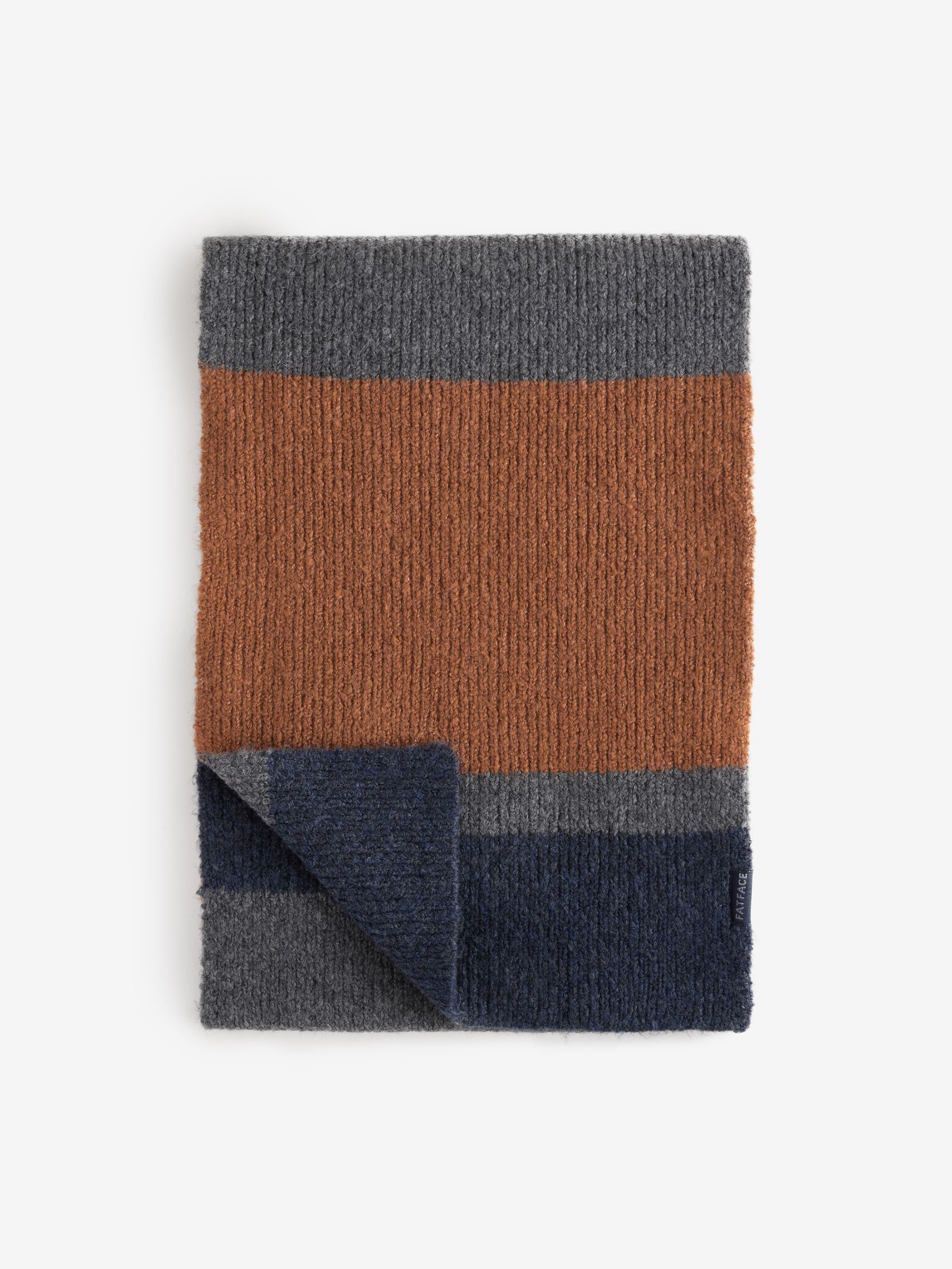 Navy Colourblock Hat And Scarf Gift Set - Image 3 of 4