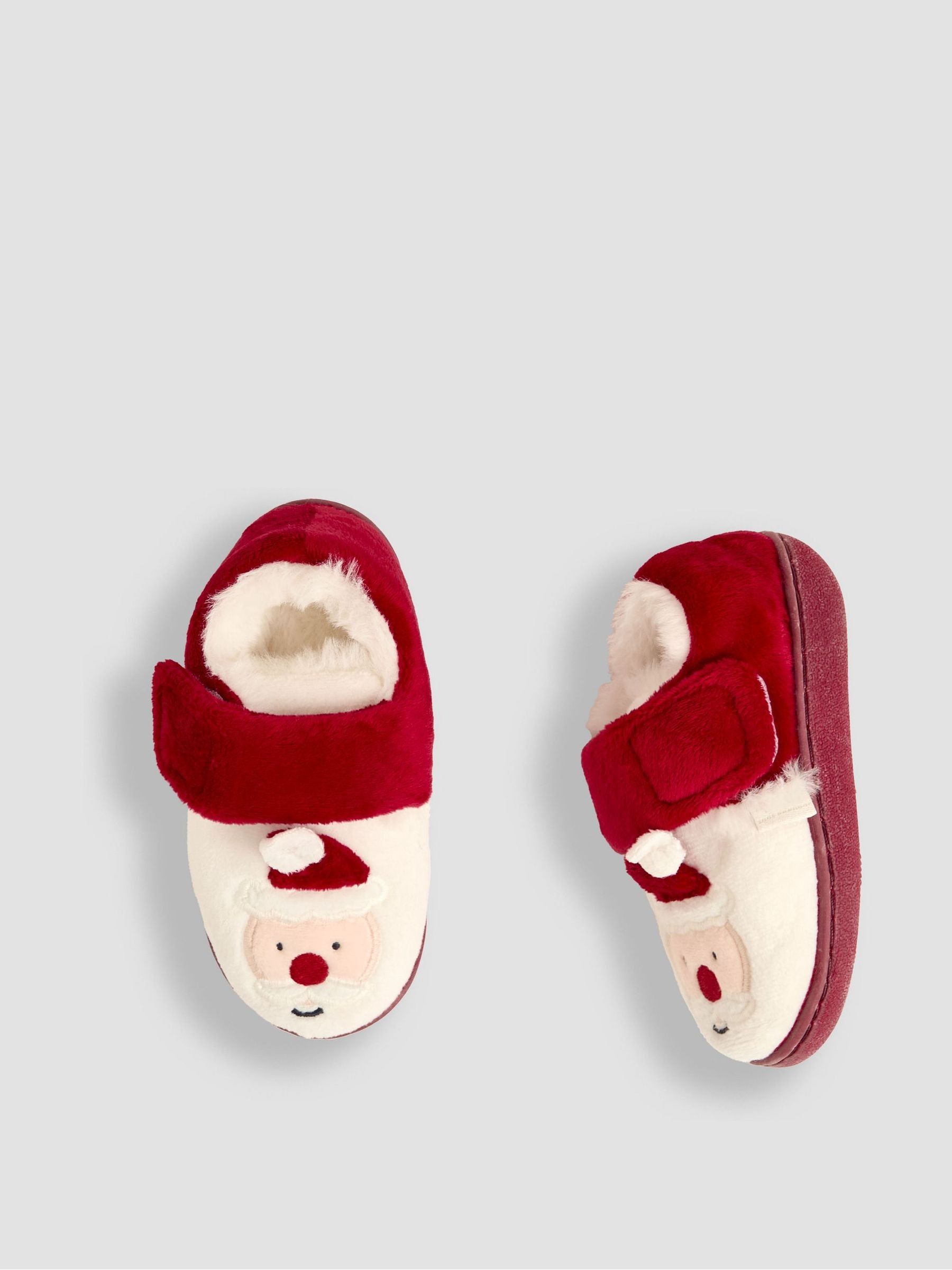 Red Santa Christmas Santa Slipper Shoes - Image 4 of 4