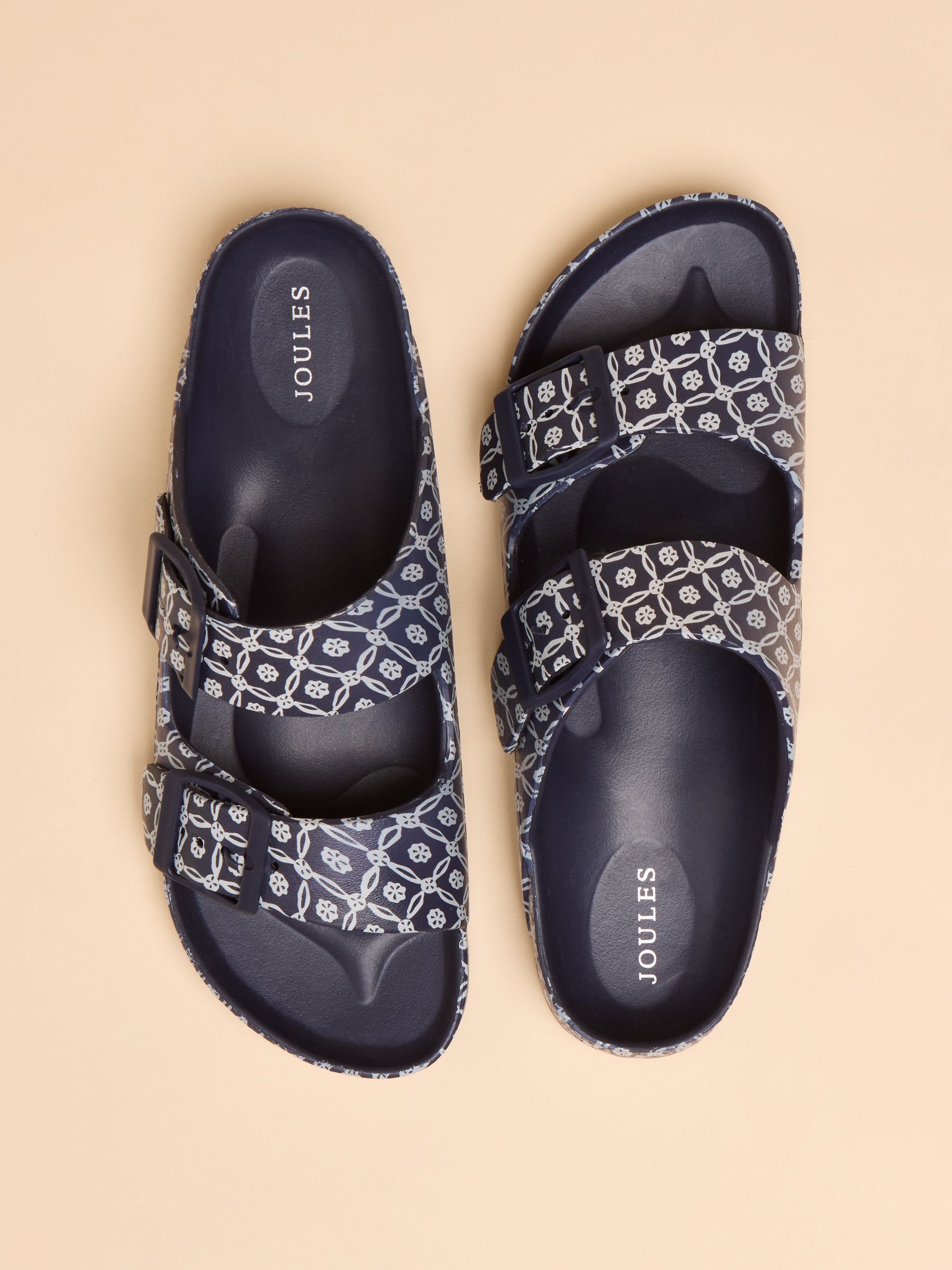 Sunseeker Navy Print EVA Sliders - Image 2 of 5