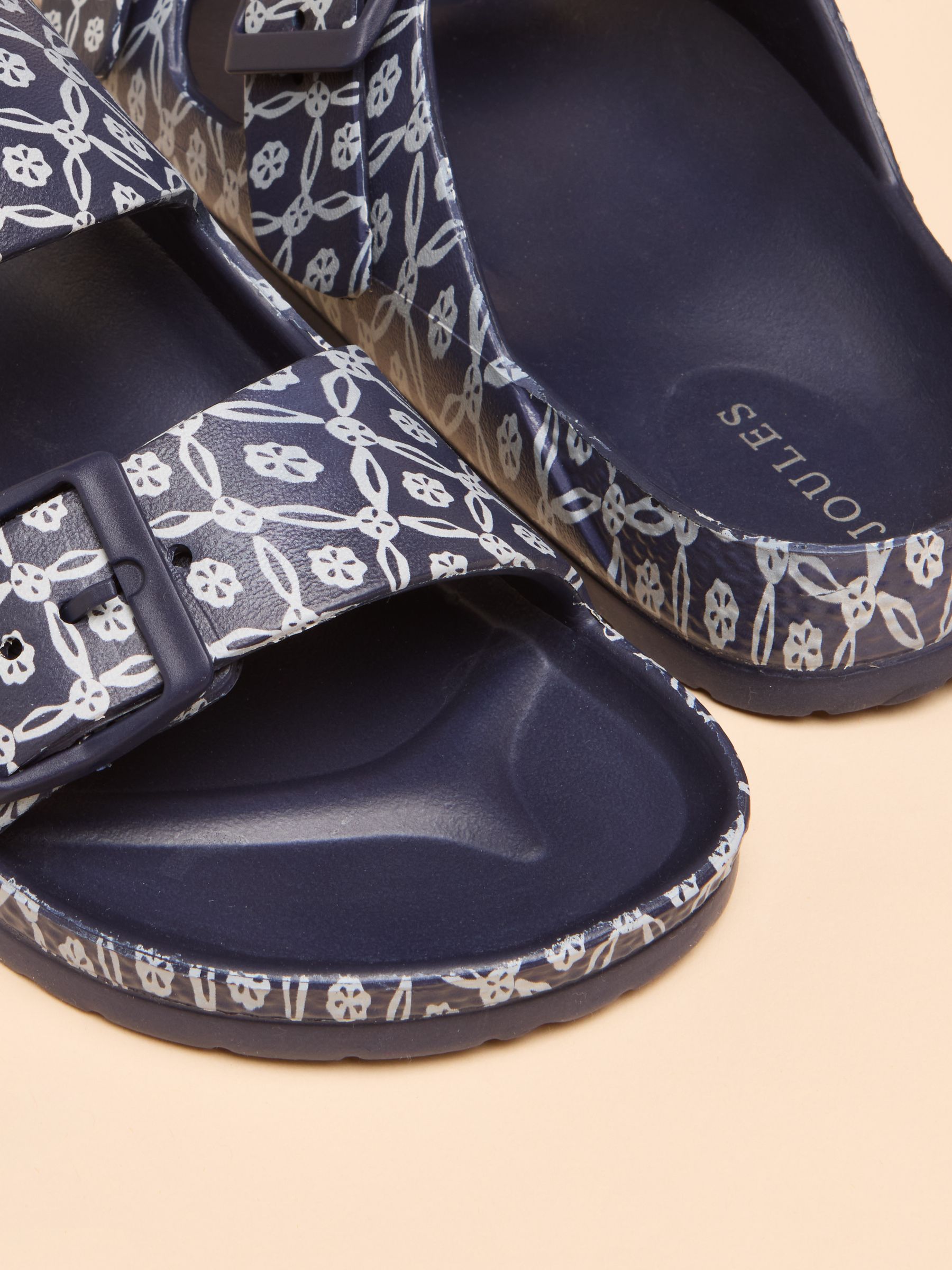 Sunseeker Navy Print EVA Sliders - Image 4 of 5