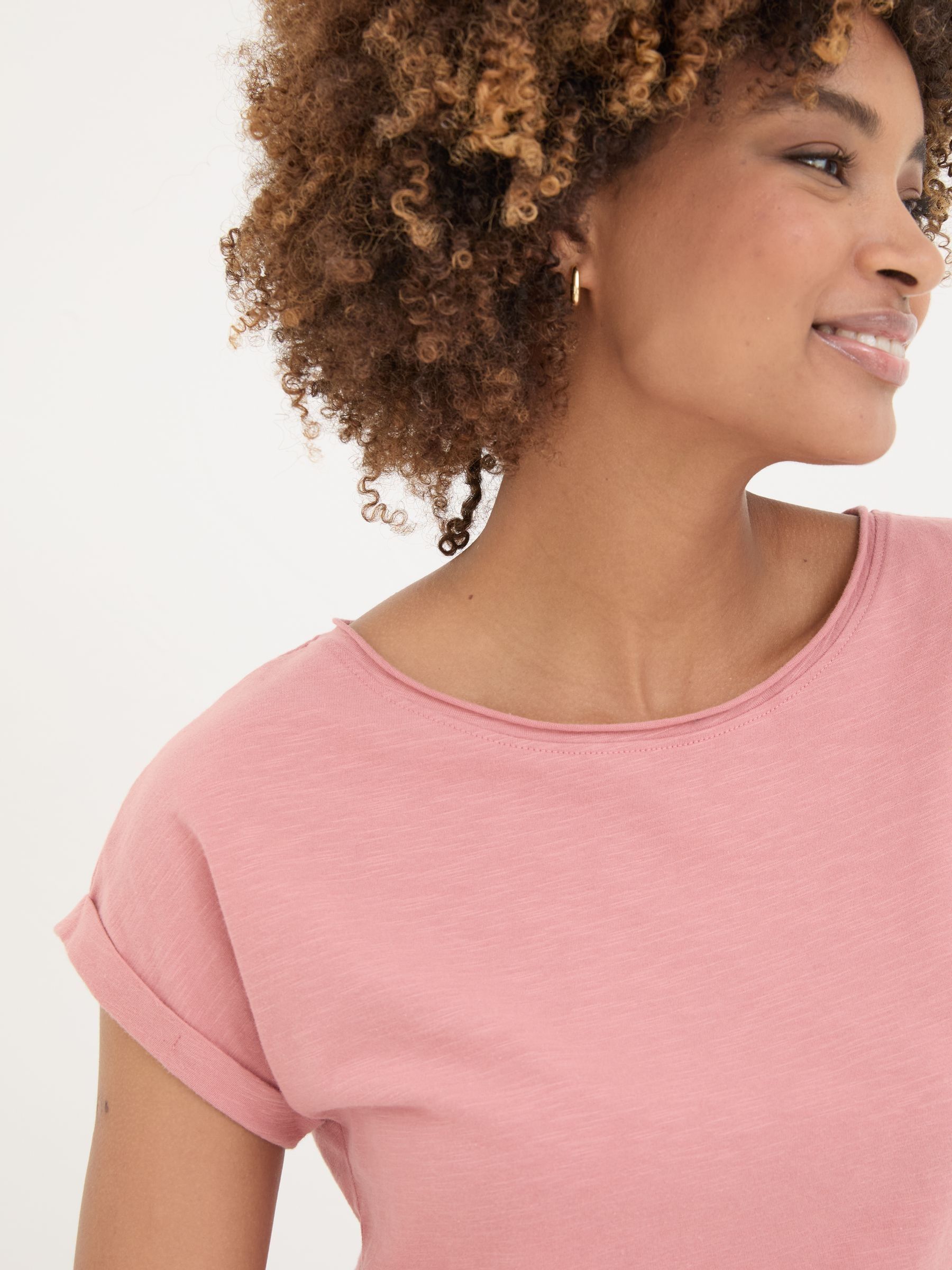 Ivy Organic Cotton Blush Pink T-Shirt - Image 4 of 8