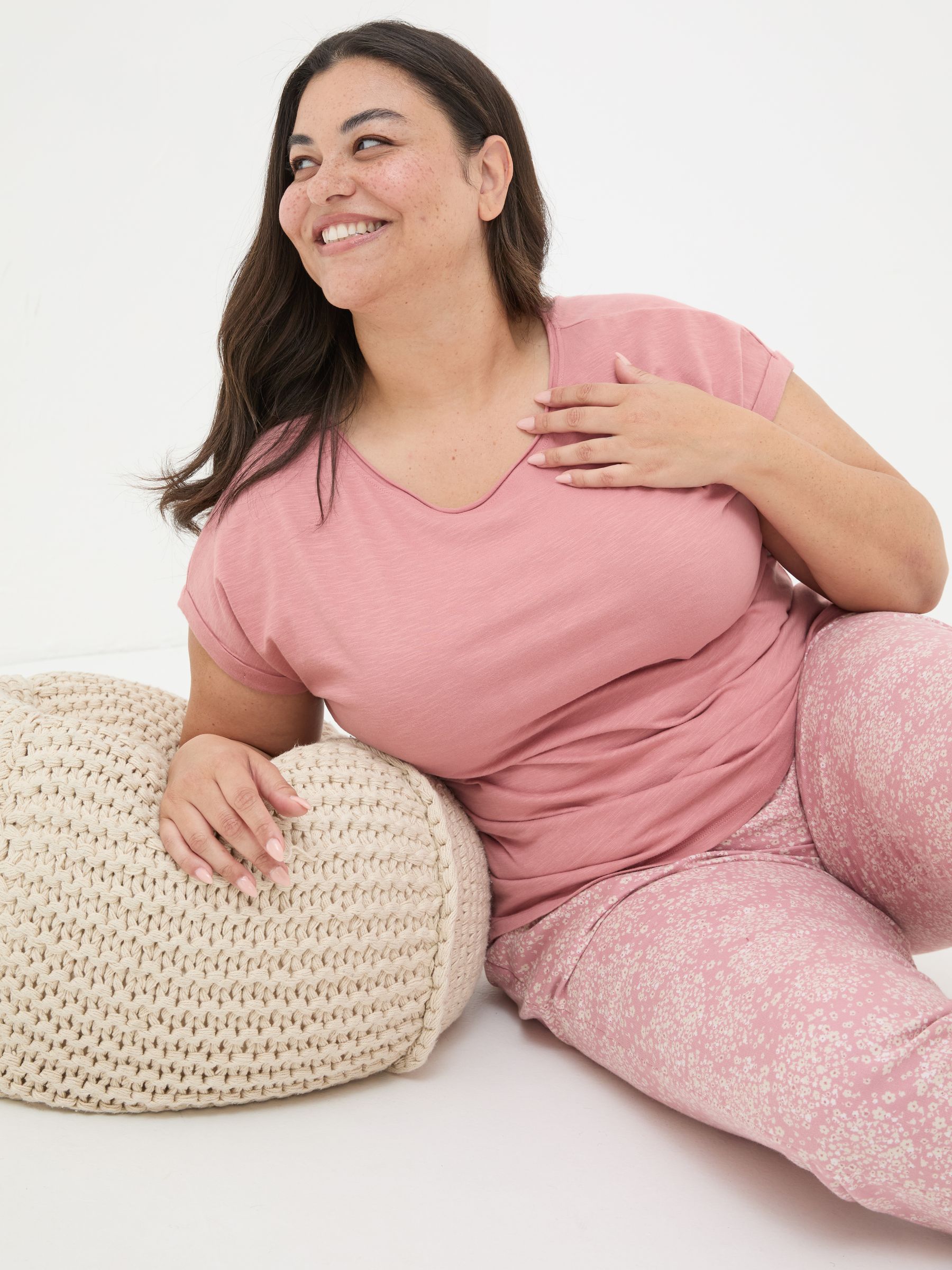 Ivy Organic Cotton Blush Pink T-Shirt - Image 6 of 8