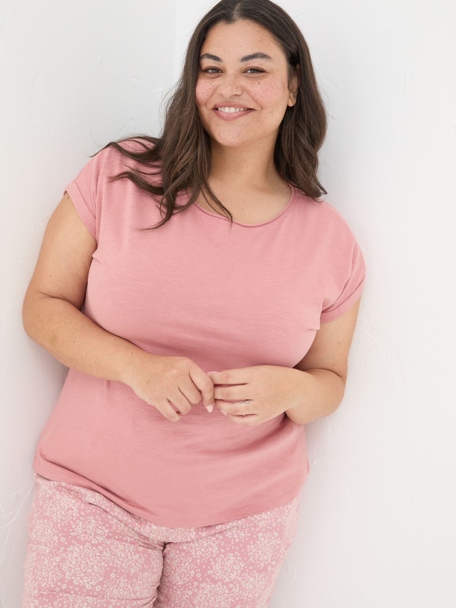 Ivy Organic Cotton Blush Pink T-Shirt - Image 8 of 8