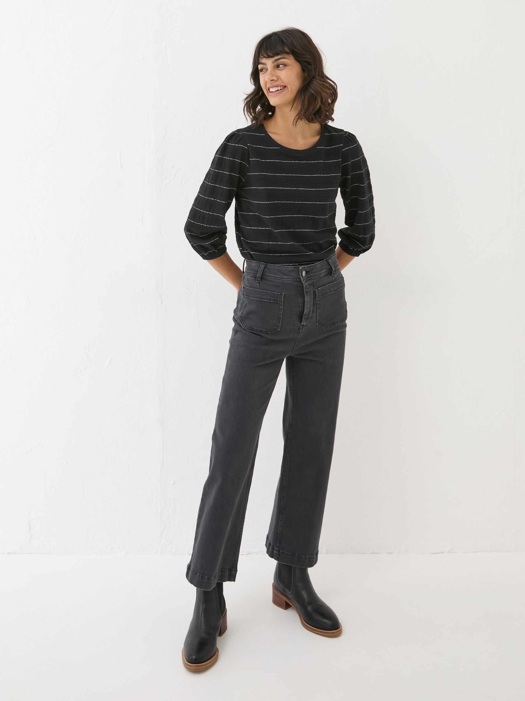 Penny Black Stripe Top - Image 3 of 7
