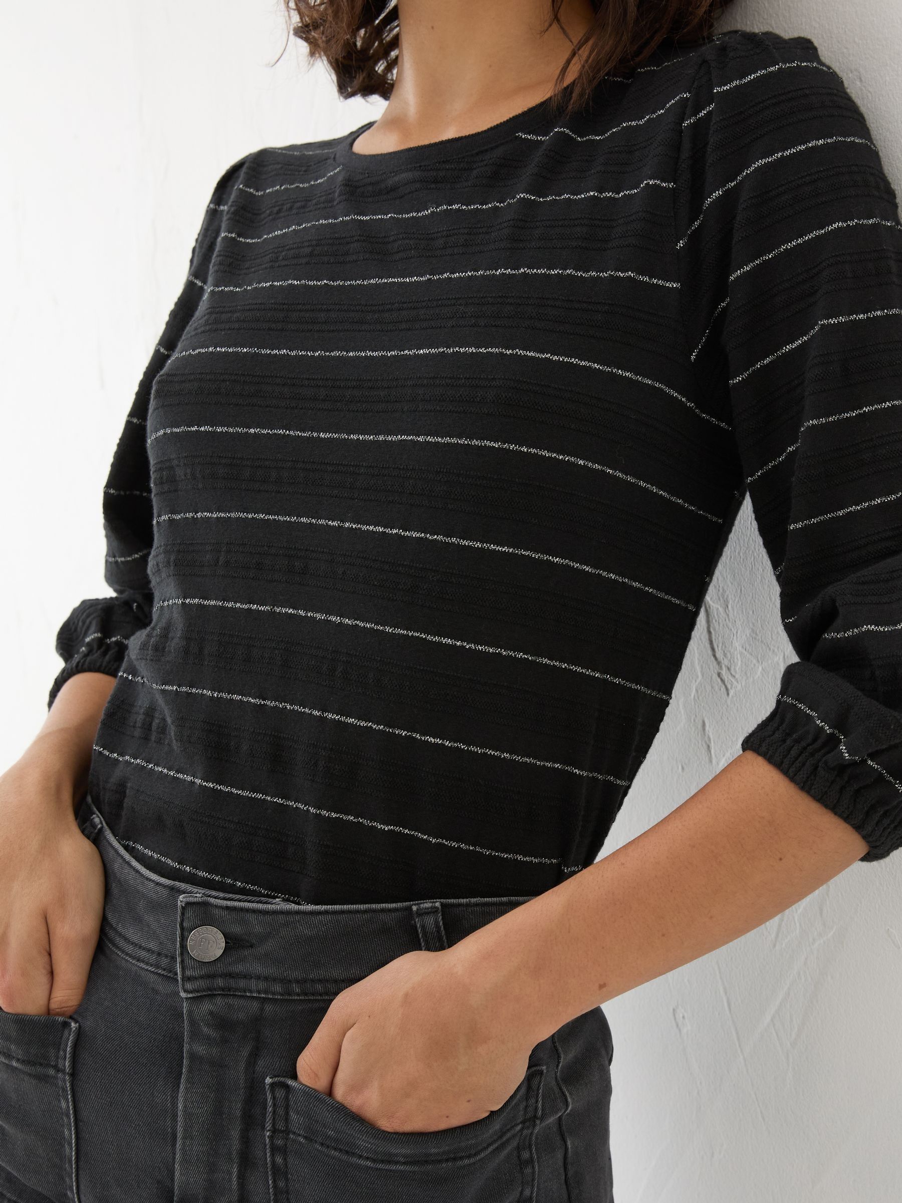 Penny Black Stripe Top - Image 4 of 7