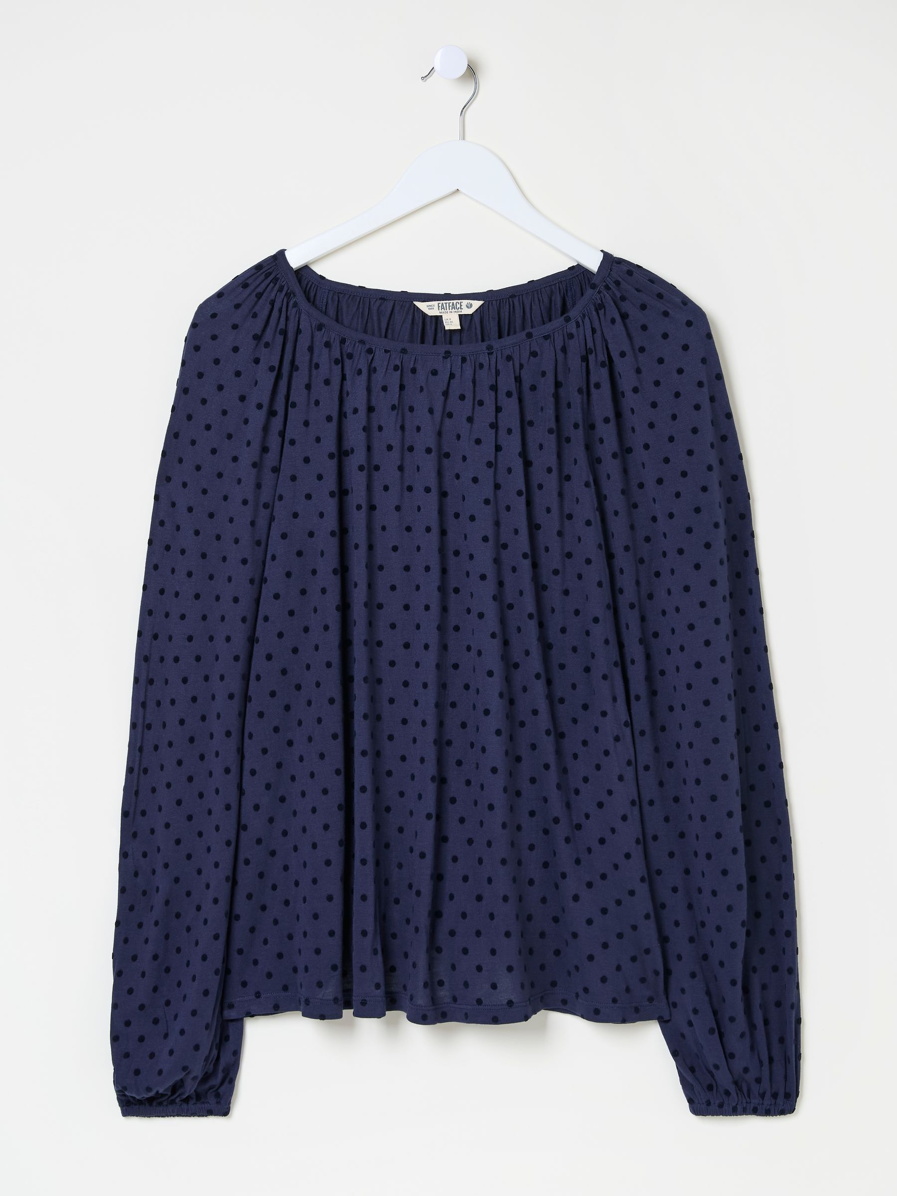 Lily Blue Navy Spot Top - Image 5 of 5