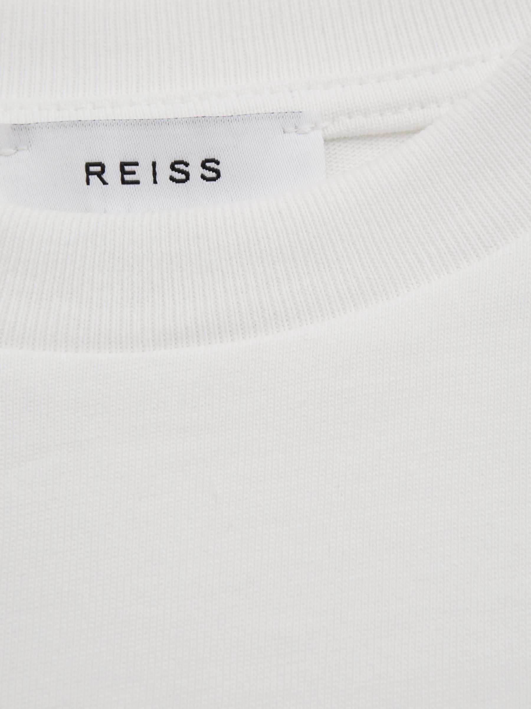 13-14 yrs Oversized Cotton Crew-Neck T-Shirt in Ivory - Image 5 of 5