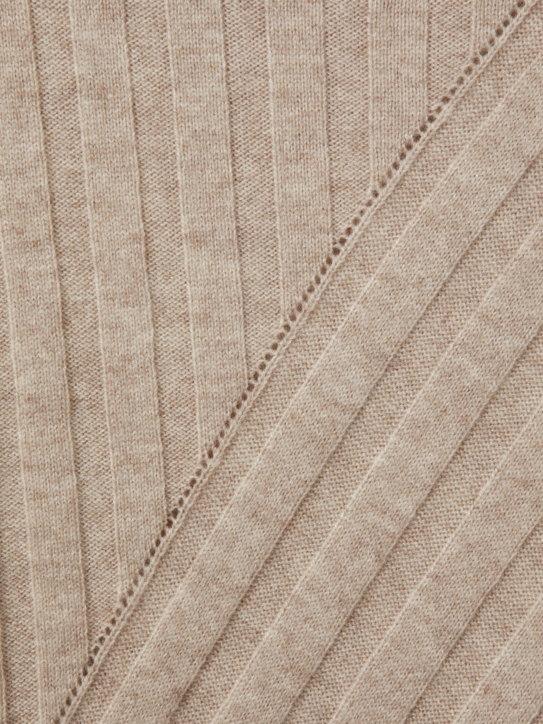 13-14 yrs Knitted Roll Neck Dress in Oatmeal - Image 4 of 4
