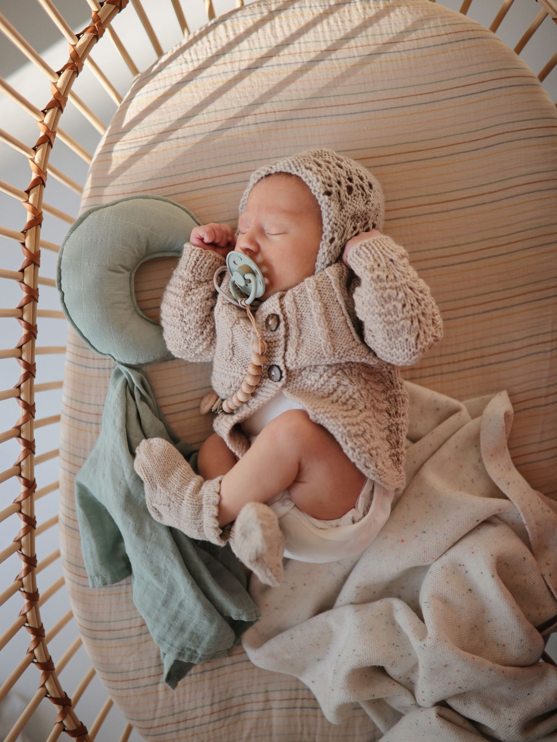 Green Mushie Star Lovey Blanket - Image 3 of 3