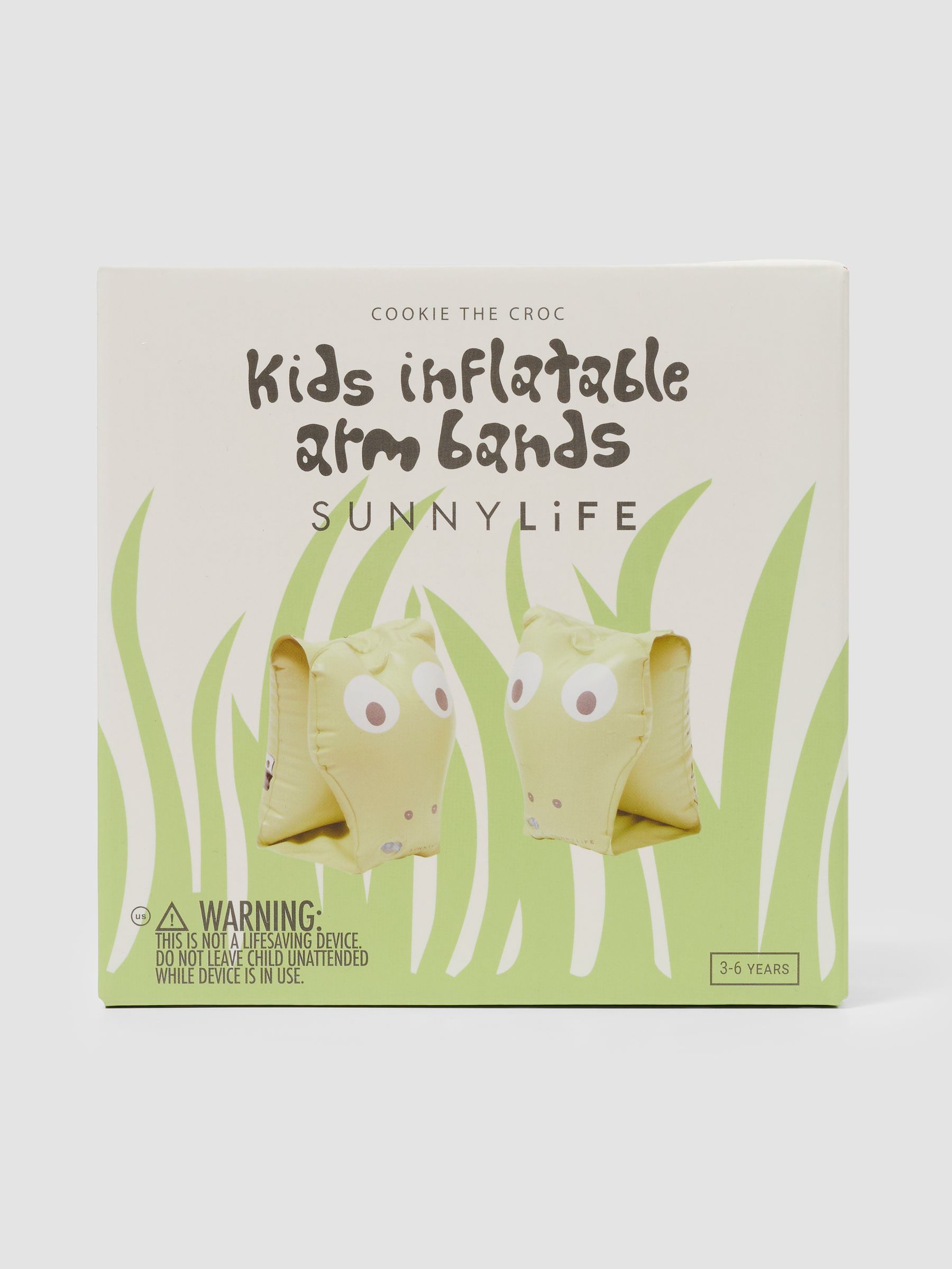 Sunnylife Kids Cookie the Croc Inflatable Arm Bands - Image 3 of 4